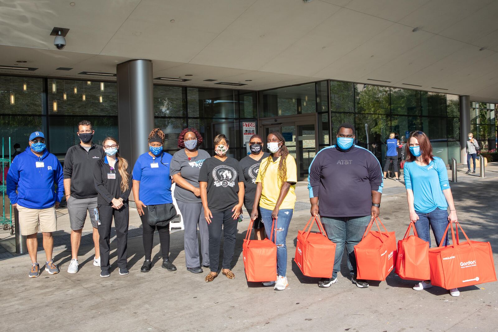 Sister to Sister with sponsors AT&T and CareSource donated lunch to approximately 200 environmental services and nutrition services employees at Miami Valley Hospital on Saturday.