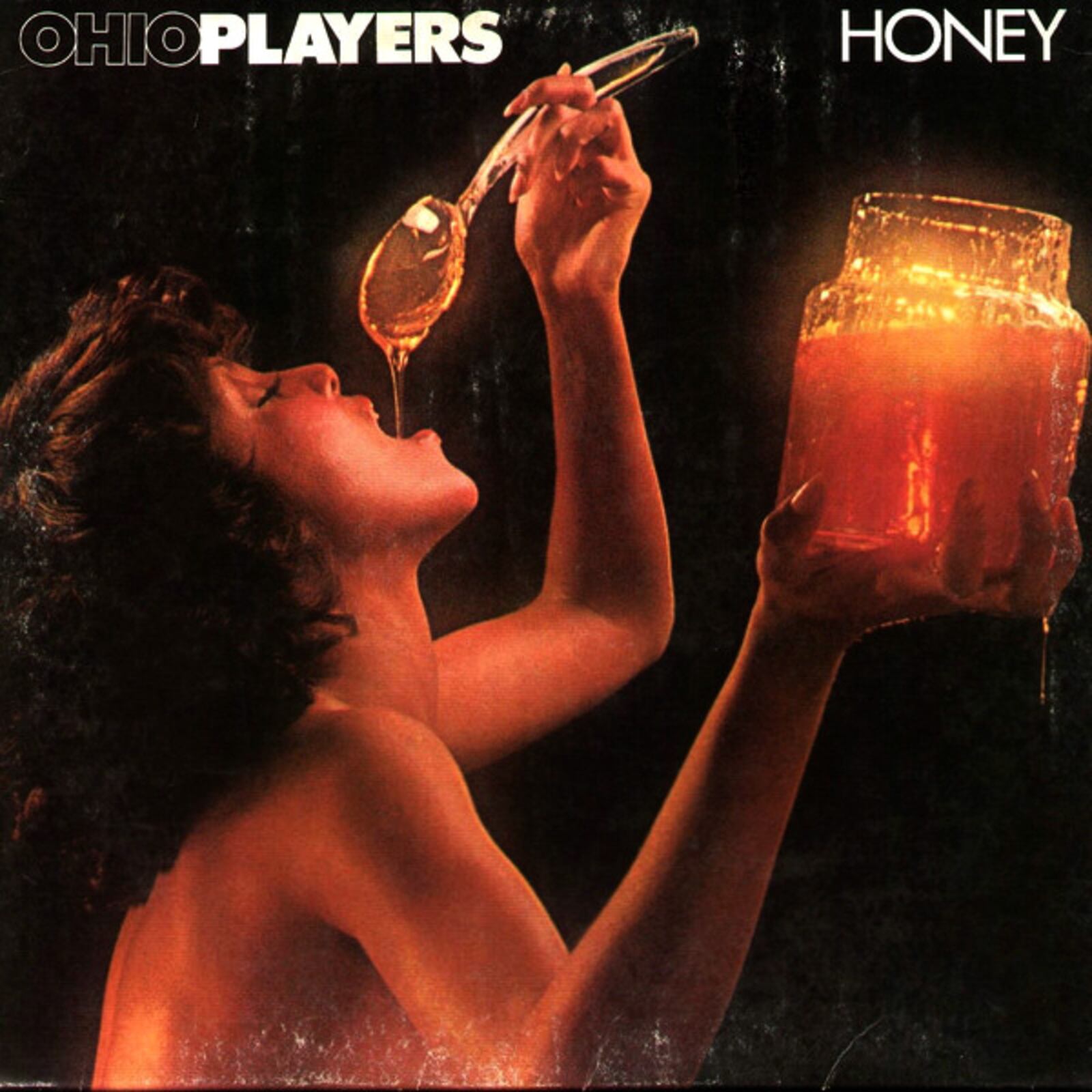 Cover of the Ohio Players album "Honey."  The funk band was formed in Dayton, Ohio.