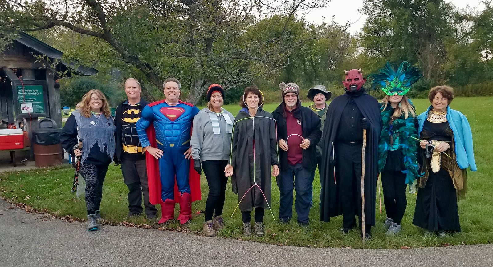 The Dayton Hikers have celebrated past Halloween seasons with a costume hike - CONTRIBUTED