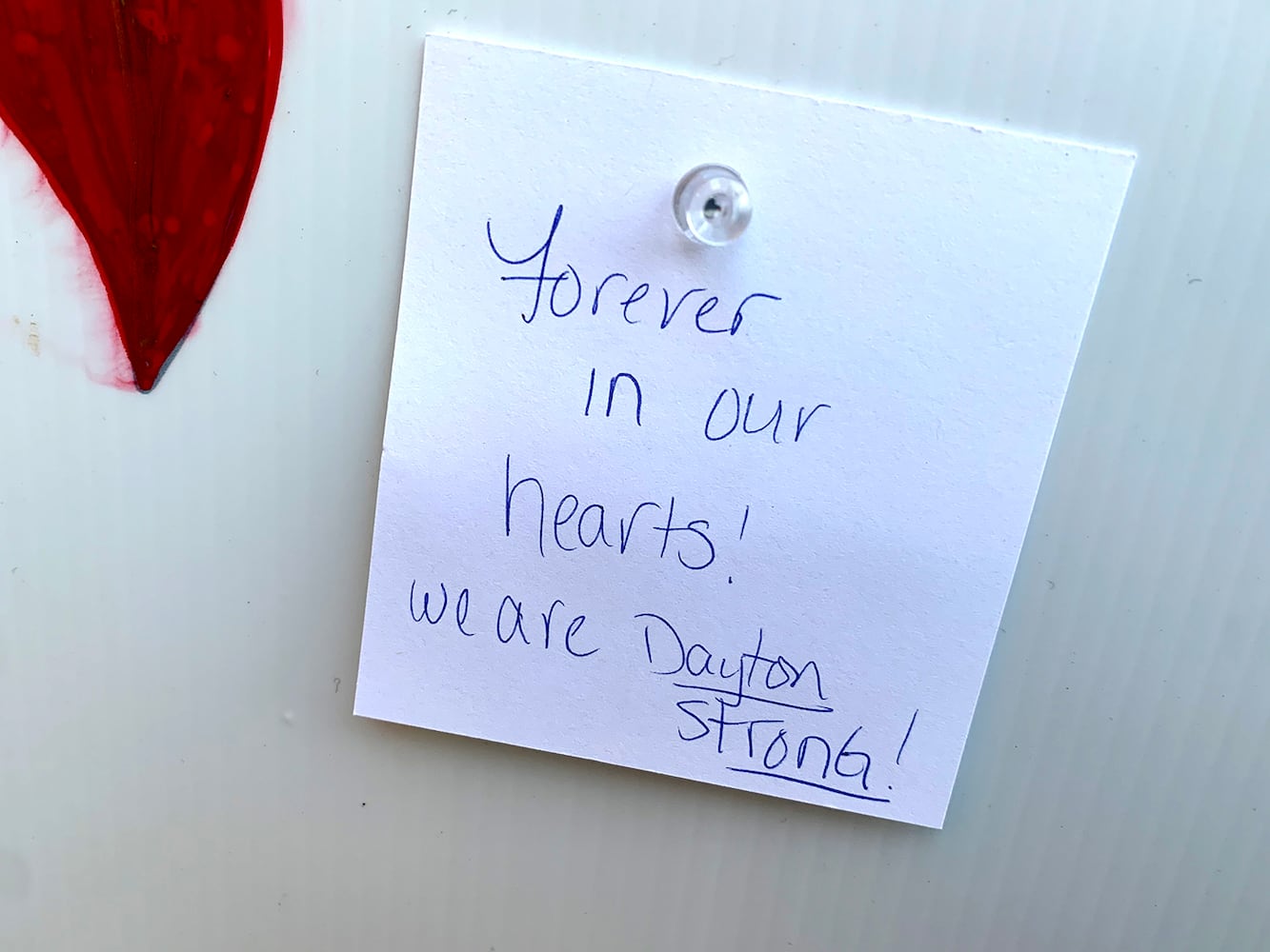 PHOTOS: Messages of heartbreak and hope cover the Tree of Life memorial honoring those killed in the Oregon District mass shooting