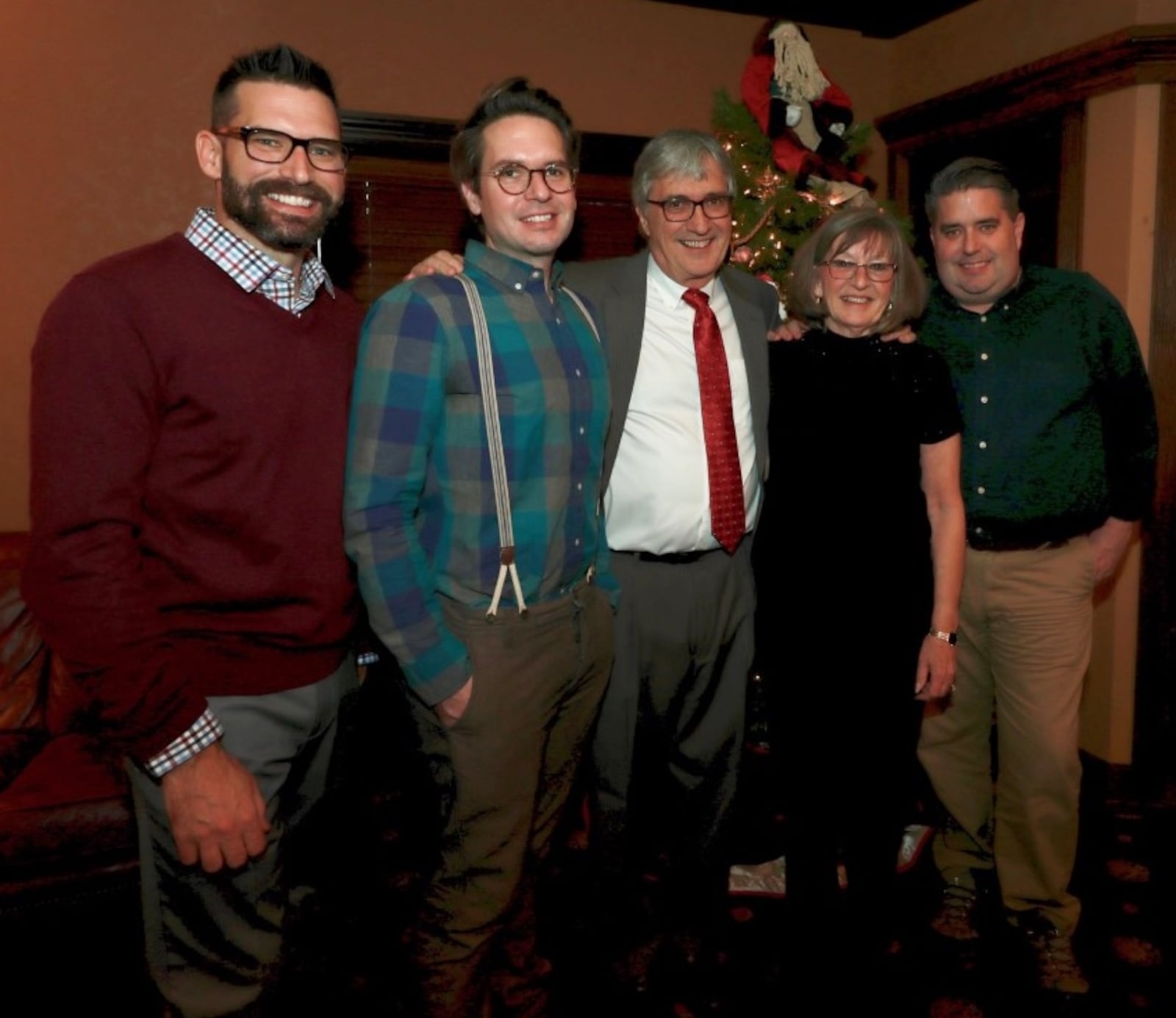 Charlie Greene with his family in Port Clinton, Ohio, Dec. 17, 2017. From left: Brian Greene, Charlie, Tom Greene, the late Beverly Greene and Greg Greene. CONTRIBUTED