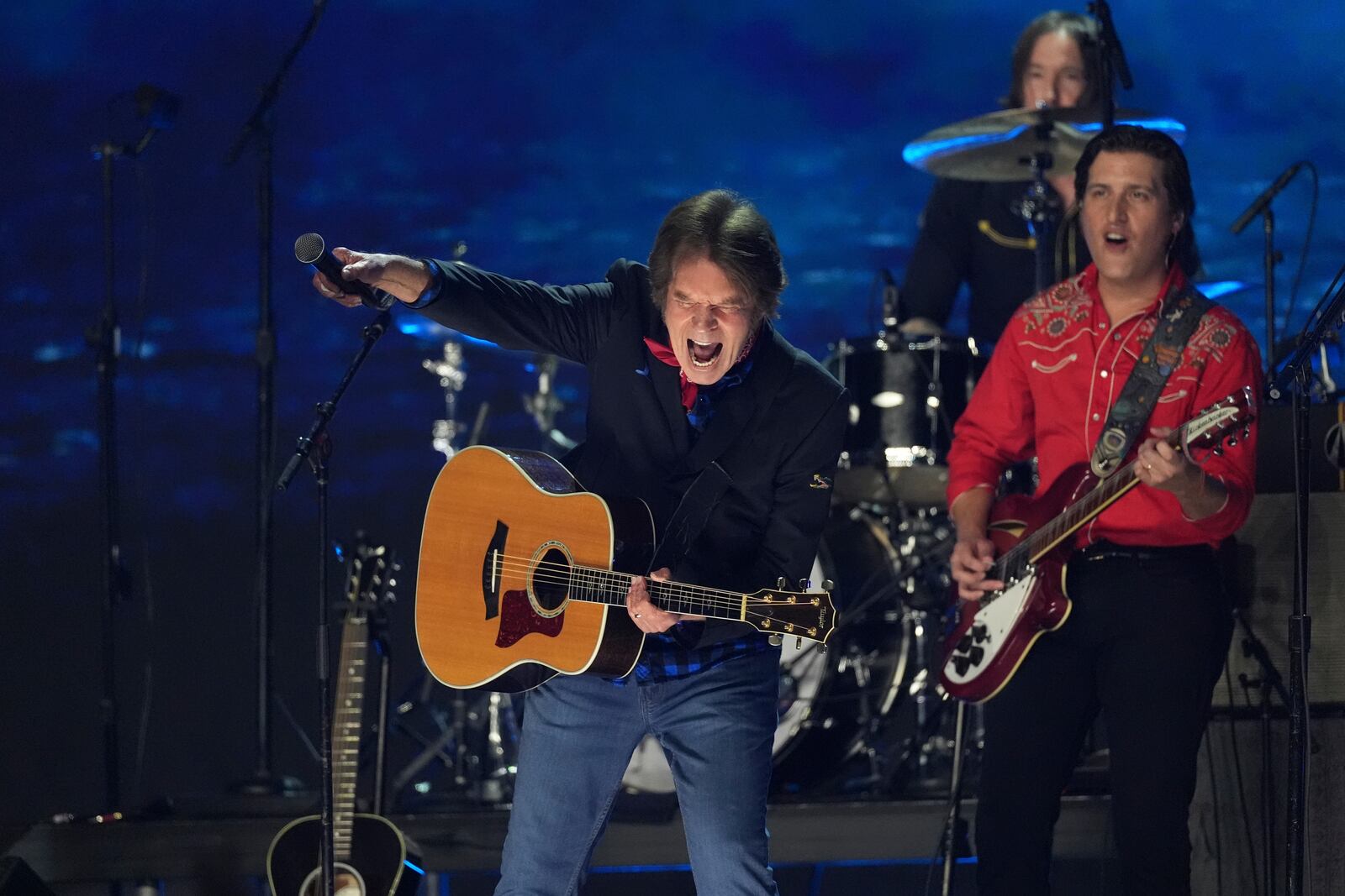 John Fogerty performs during the FireAid benefit concert on Thursday, Jan. 30, 2025, at The Forum in Inglewood, Calif. (AP Photo/Chris Pizzello)