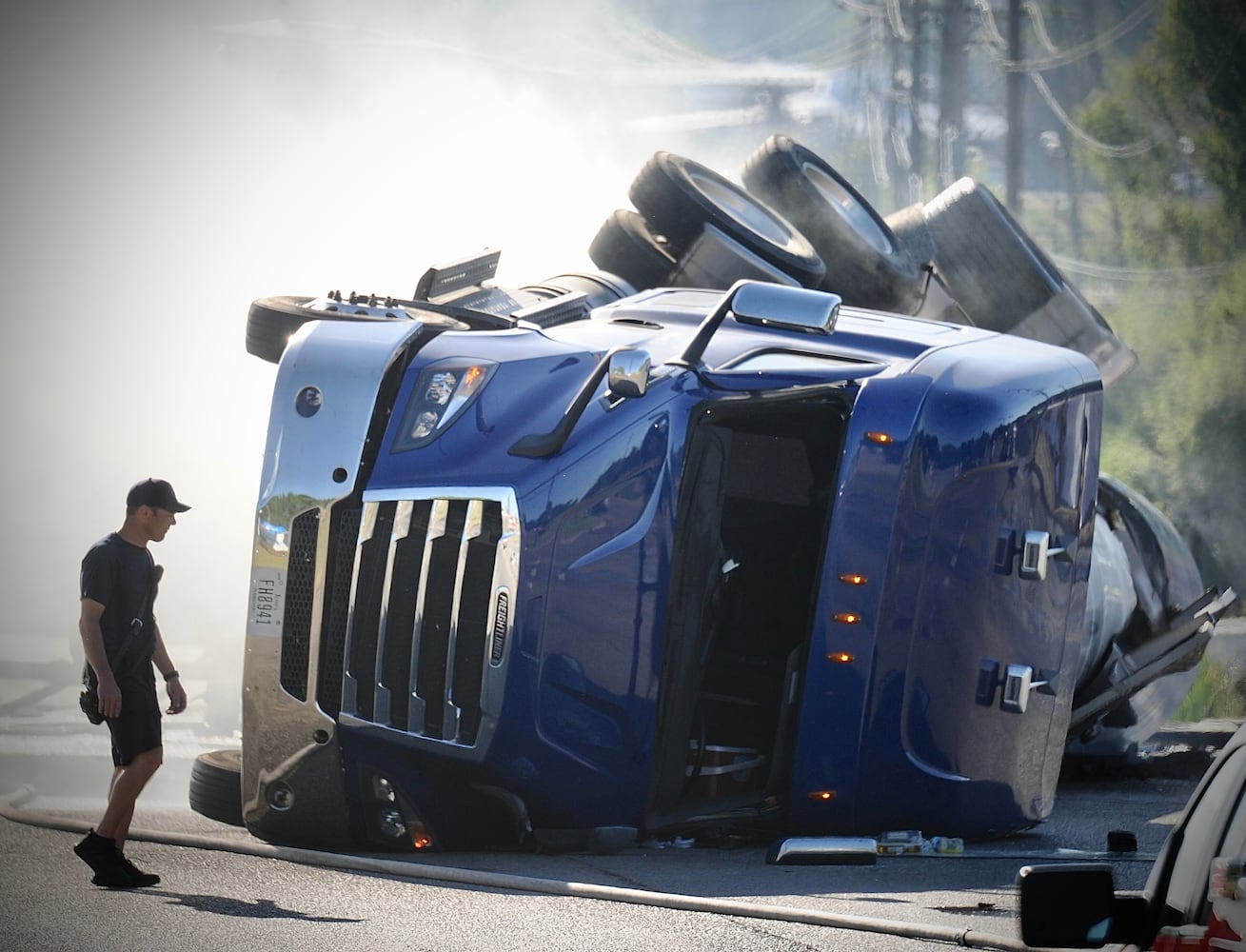 Coroner called to crash involving semi in Harrison Twp.