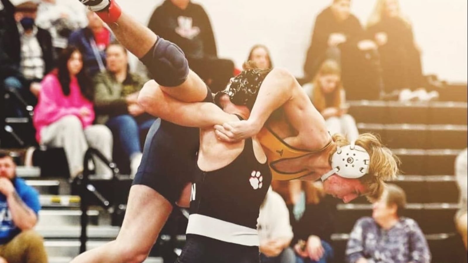 Franklin's Tucker Campbell competes in a match earlier this season. ROBERT HOGAN/CONTRIBUTED PHOTO