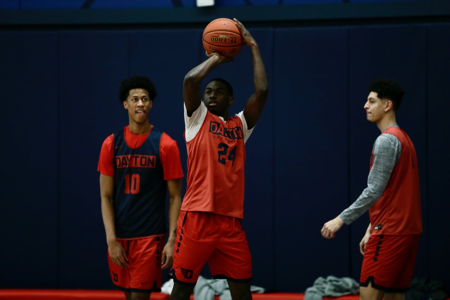 Dayton Flyers practice in Washington