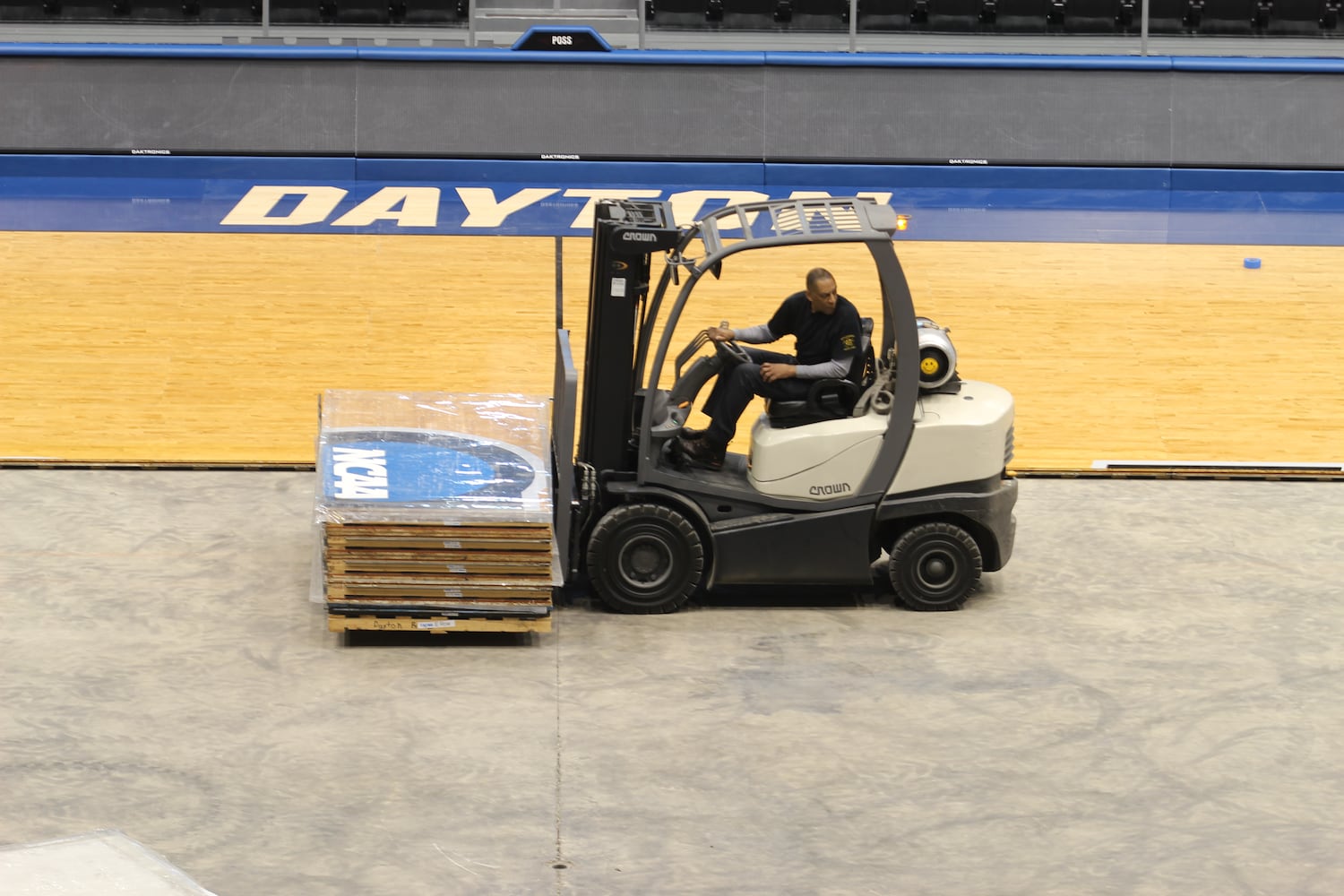 PHOTOS: UD Arena begins its 'First Four' transformation