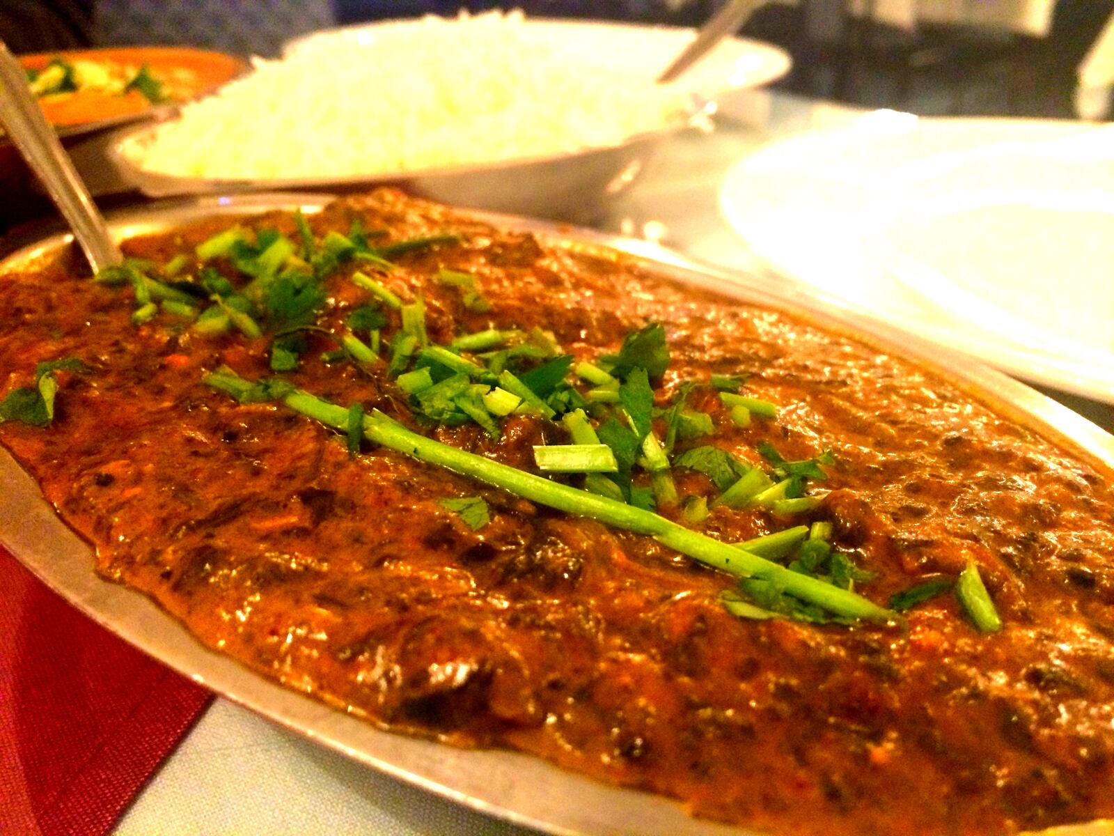 Chicken Tikka Saag at Ajanta Indian Restaurant. FILE