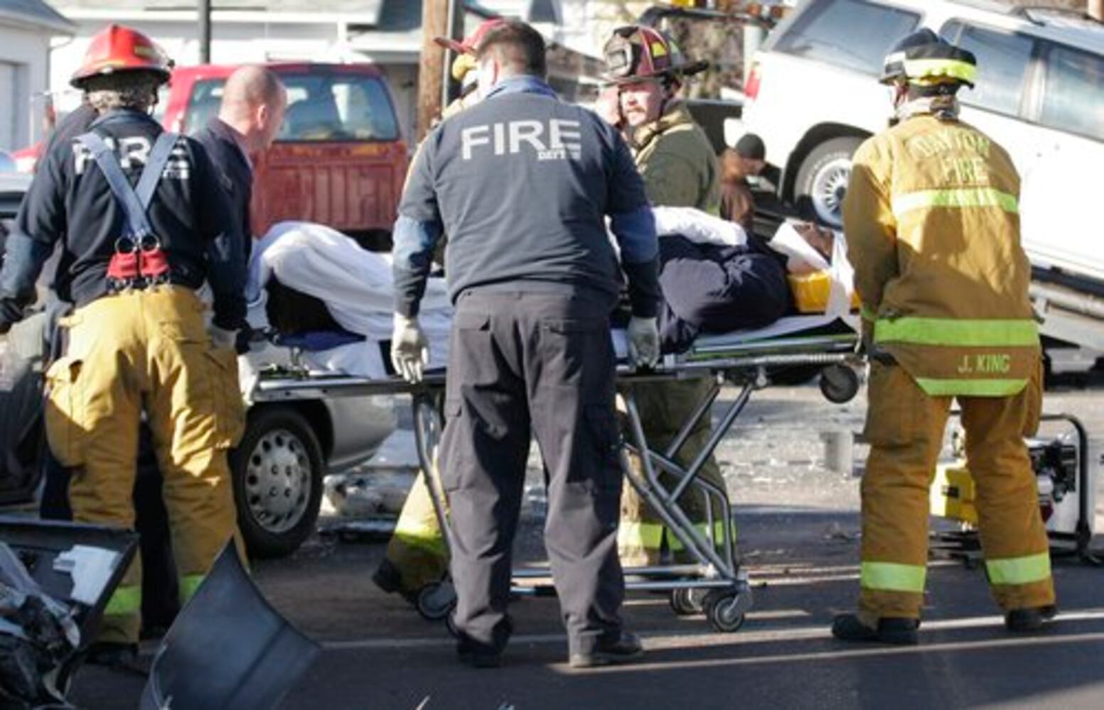 Car accident in Dayton