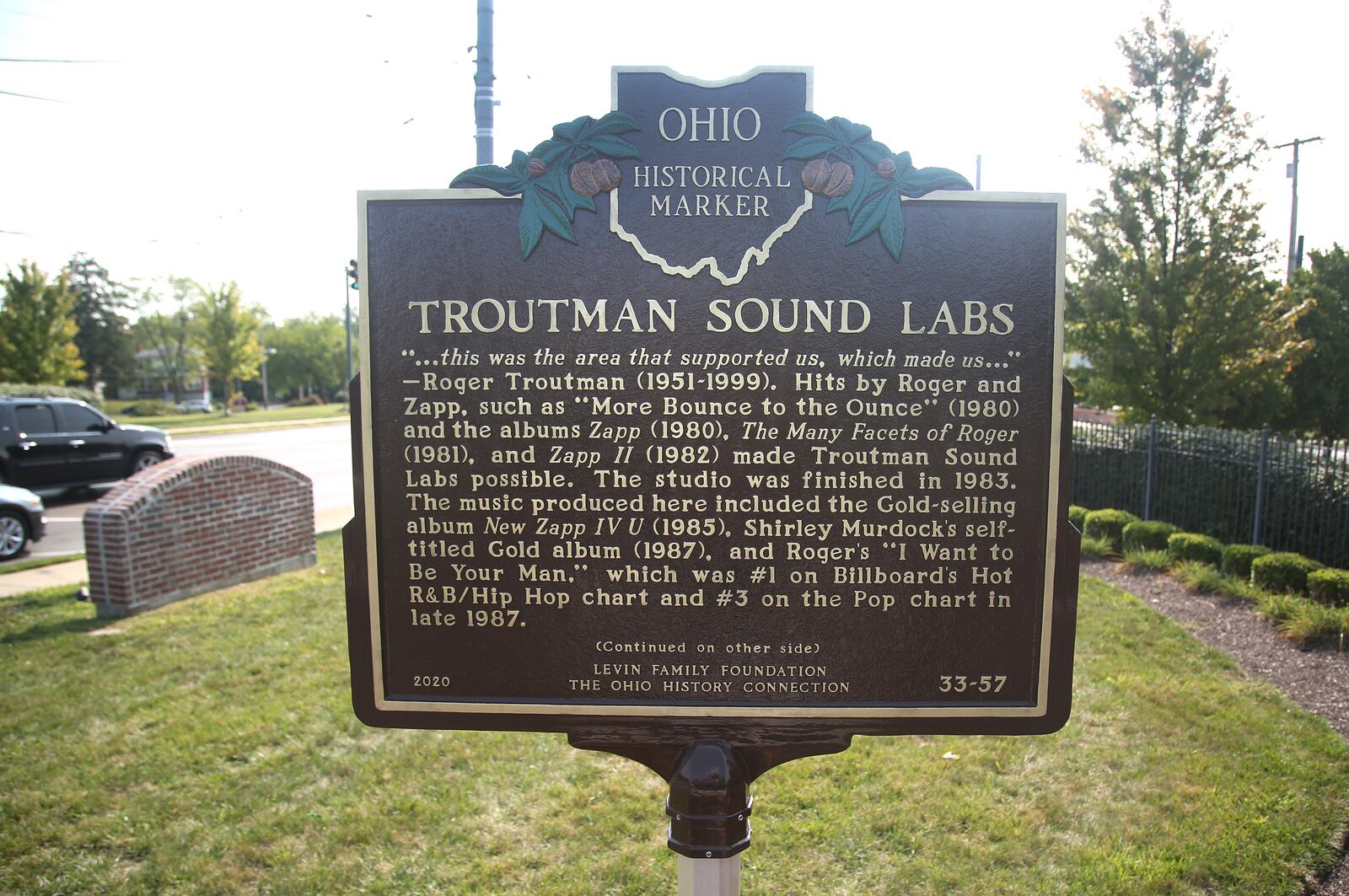 Dayton’s funk legacy has been honored with an Ohio historical marker.
The former site of Troutman Sound Labs, the Salem Avenue recording studio where music pioneer Roger Troutman and his family produced music, is the site of one of this year’s honors. LISA POWELL / STAFF