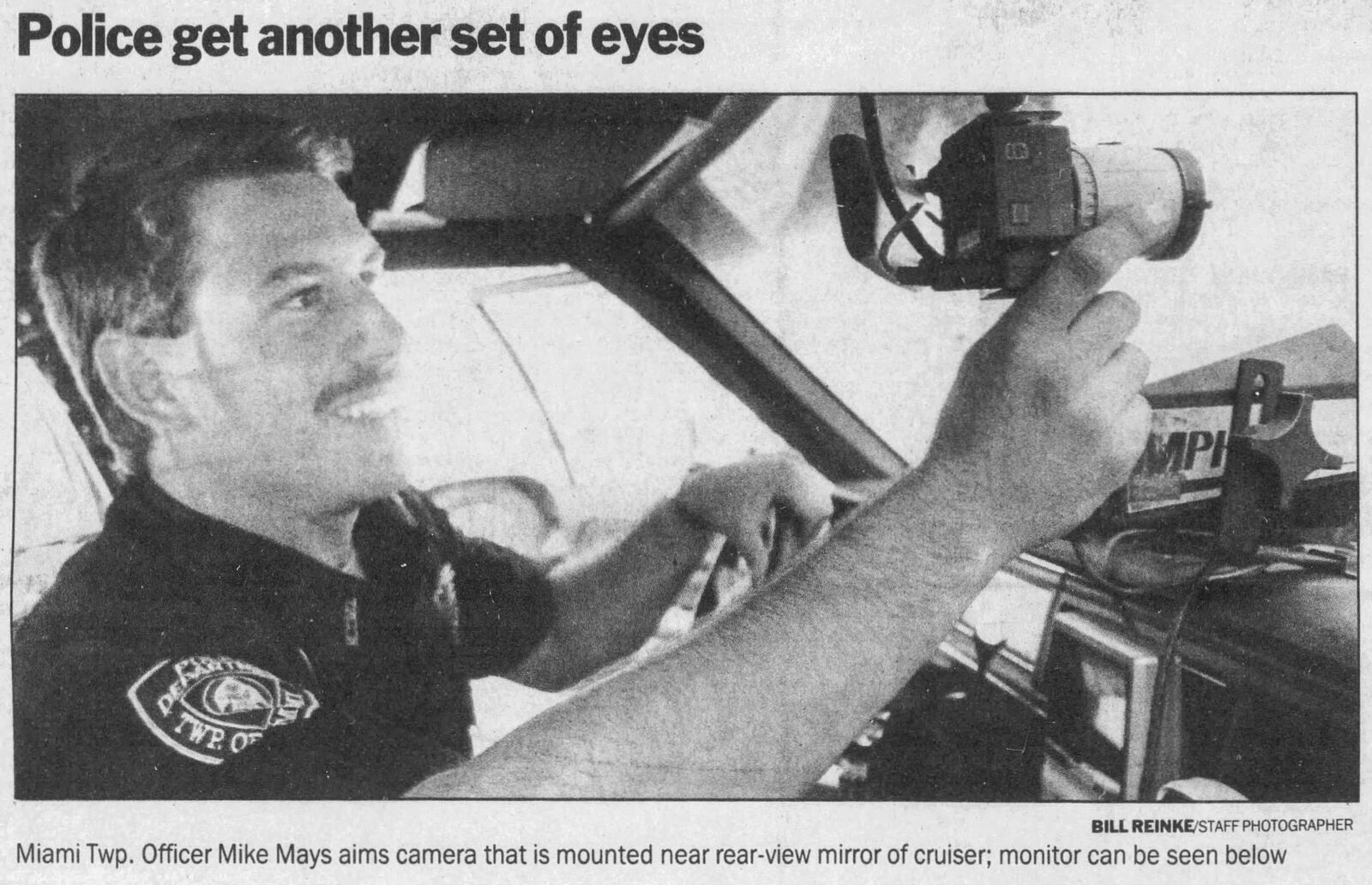 Sept. 14, 1990: Dayton, Miami Twp. police test cruiser video system. DAYTON DAILY NEWS ARCHIVES