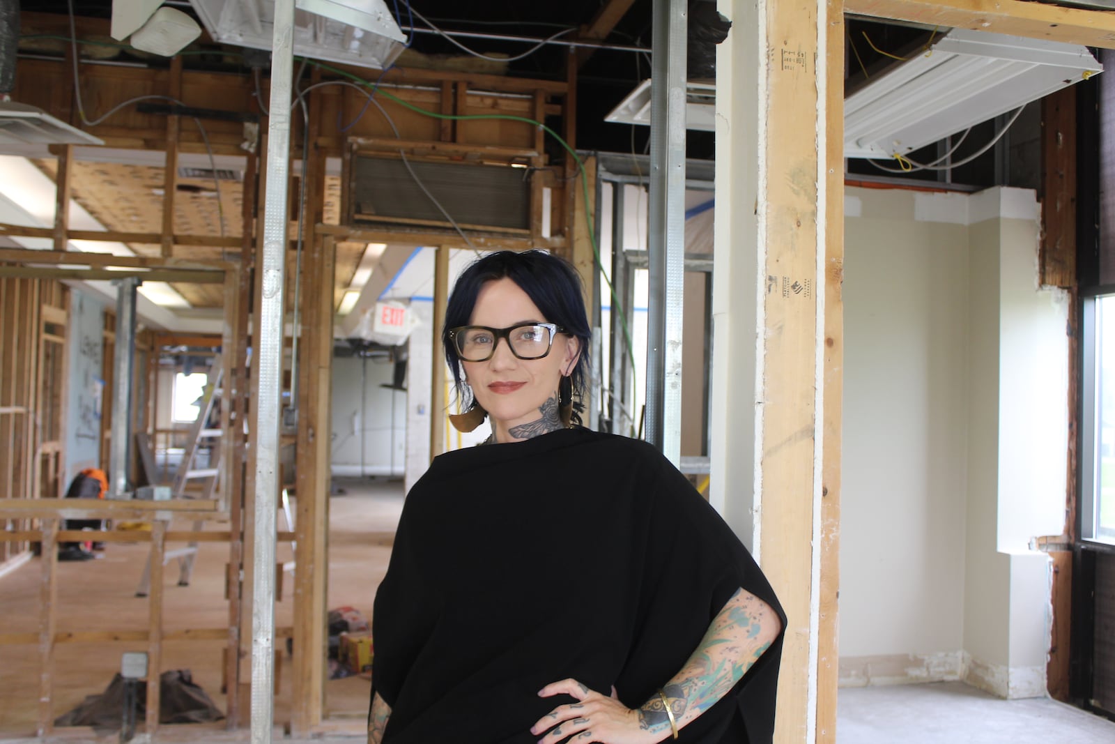 Casey Nickole, the owner of SHAG Studios, which is a new project under development at 1126 S. Main St. in Dayton's Fairgrounds neighborhood. CORNELIUS FROLIK / STAFF