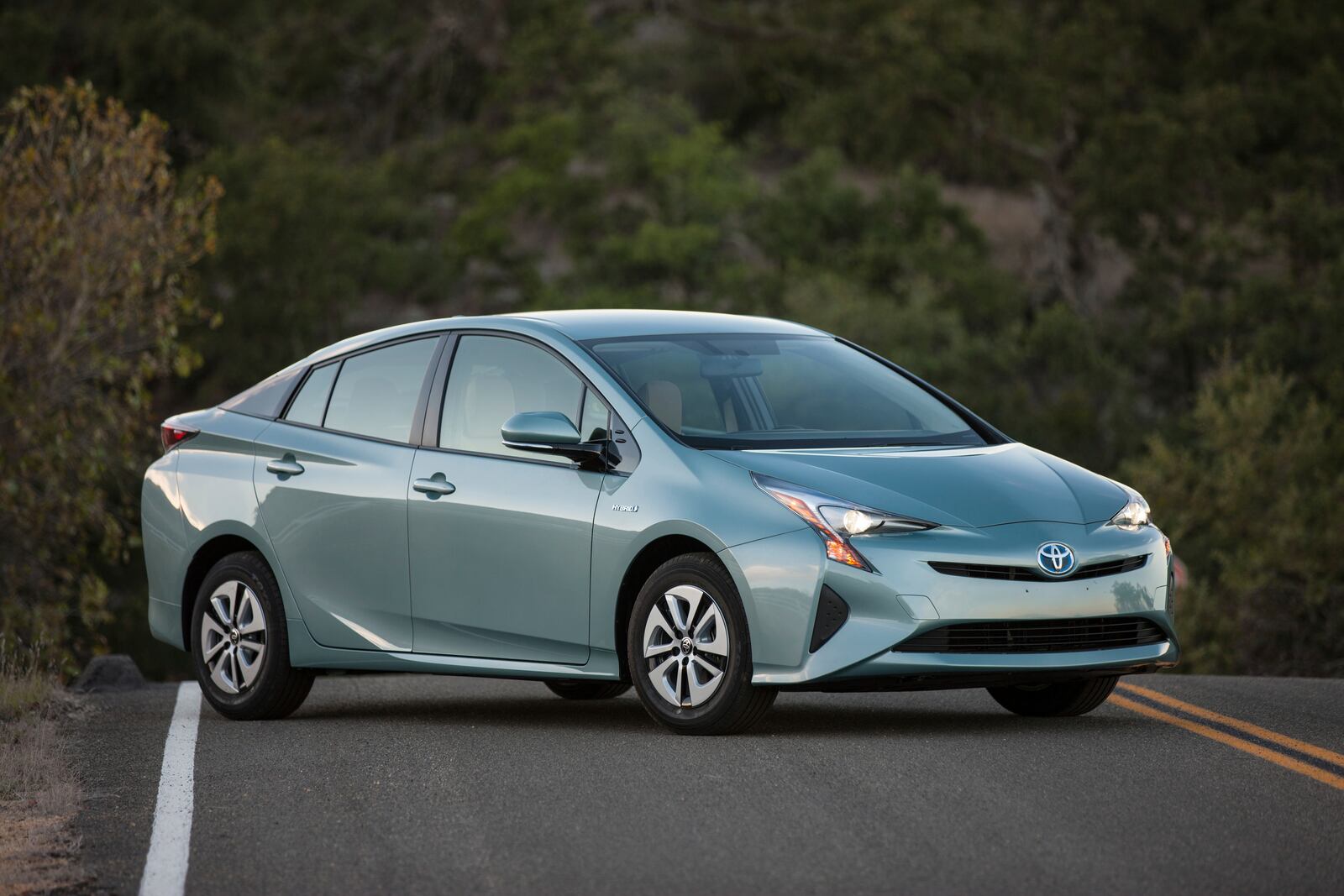 This photo provided by Toyota shows a 2016 Toyota Prius, a hybrid hatchback car that's one of the most fuel-efficient vehicles on sale today. (Toyota Motor North America via AP).