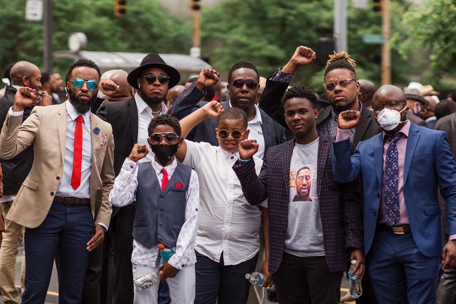 More than 300 black men marched through the streets of downtown and the Oregon District Sunday, June 14 as part of the Suits in Solidarity, an event organized by Brandon White, the owner of White House Event Center, 101 E. 2nd St, Dayton. He said he hopes it becomes an annual tradition.