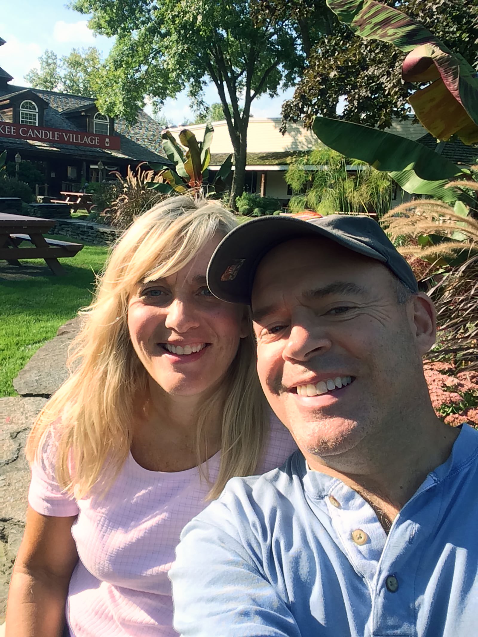 Mark Bohac with his wife Teri at home in Rhode Island. CONTRIBUTED