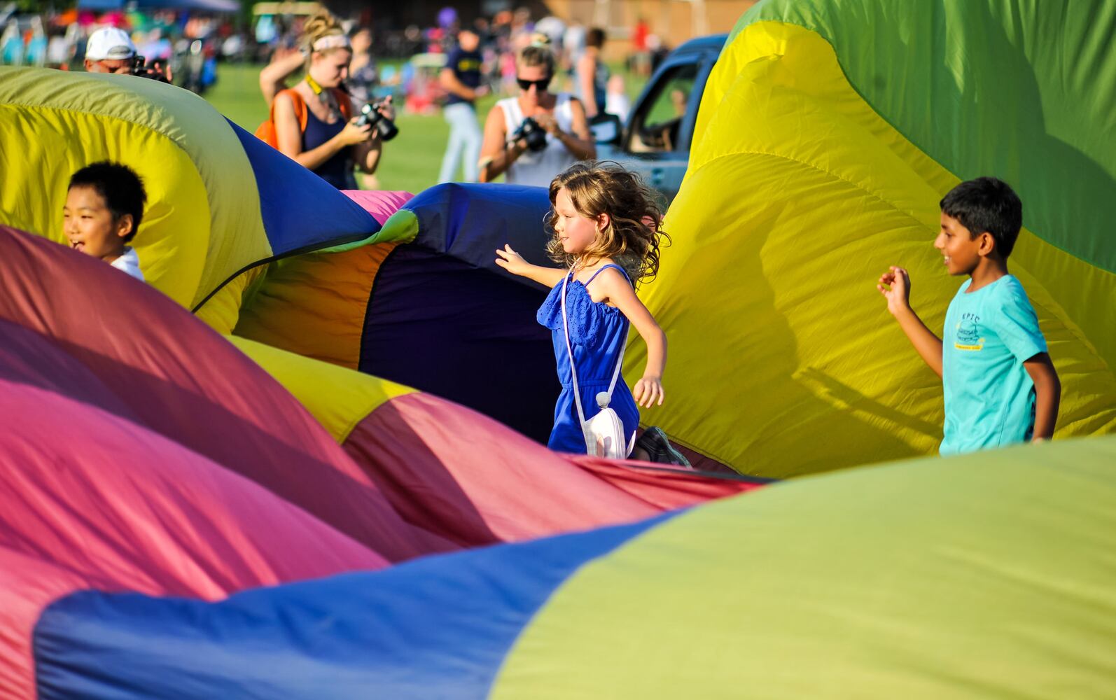 Ohio Challenge balloon glow and fireworks