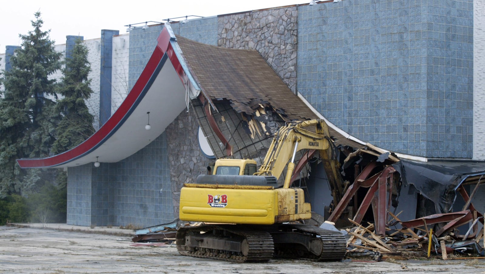 Demolition of the Kon-Tiki movie theater in Trotwood occurred in 2005. The theater opened in 1968 and closed in 1999. STAFF/LISA POWELL