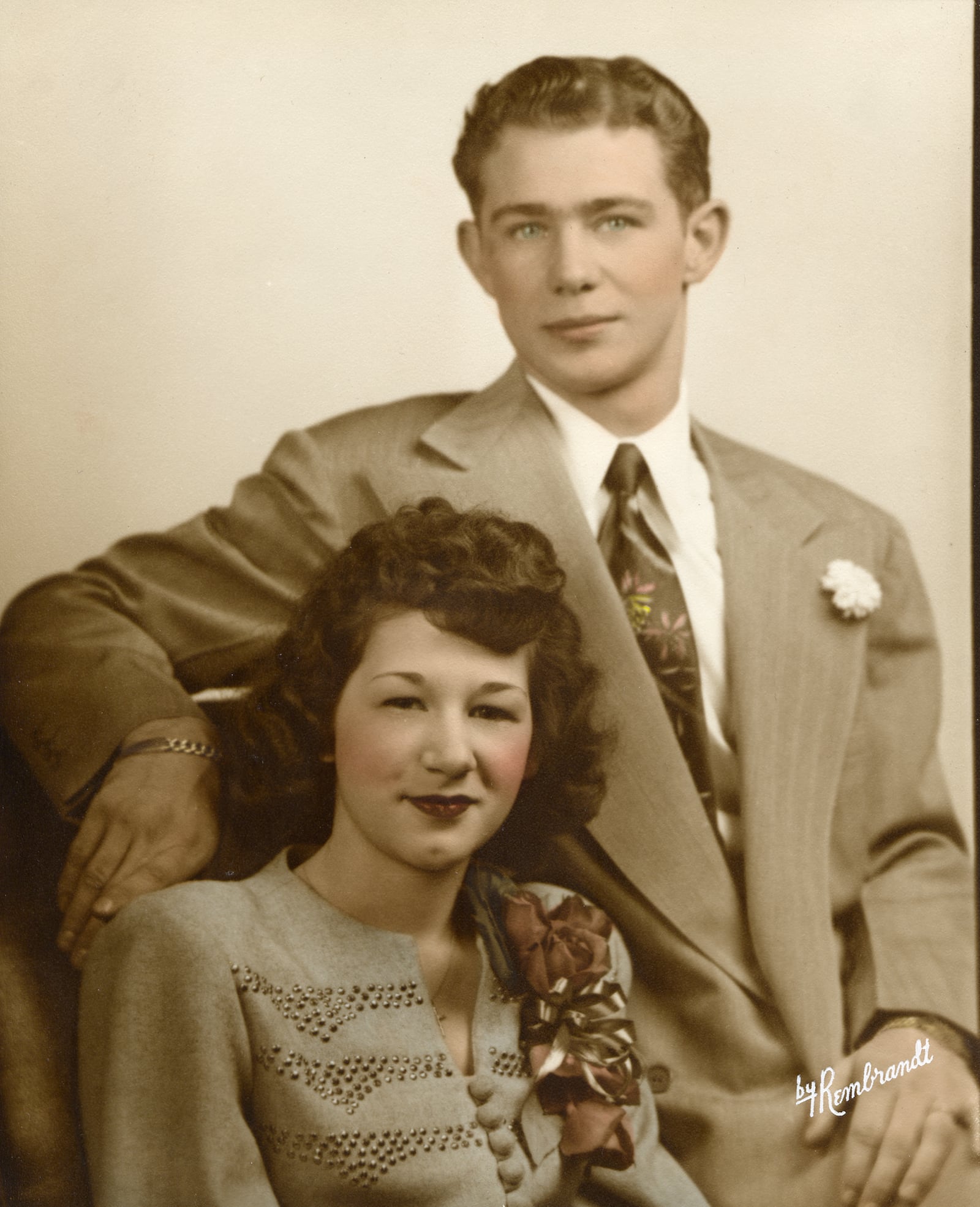 Jean and Jimmie Shields on their wedding day, Sept. 21, 1946. He had just returned from fighting in WWII and she was a 16-year-old, five years his junior. CONTRIBUTED