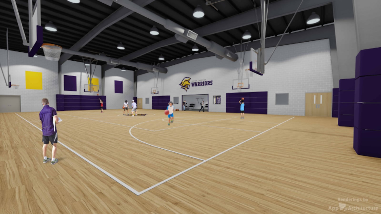 A rendering of the Dayton Christian gym proposed by the school. Courtesy of Dayton Christian.