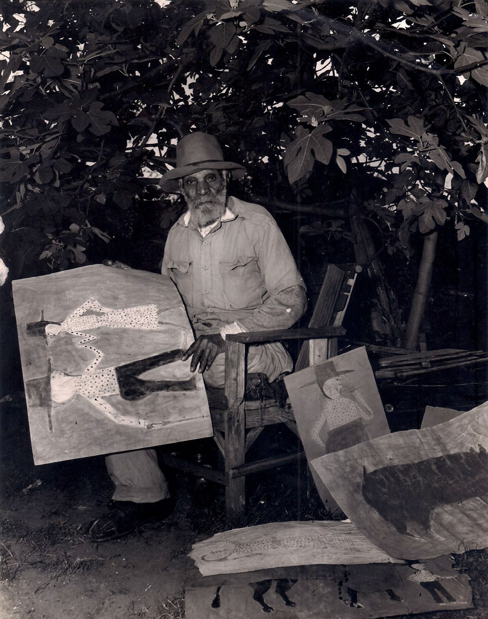 Bill Traylor in Montgomery, Alabama. Traylor didn’t start painting until late in life and he was entirely self-taught.  CONTRIBUTED