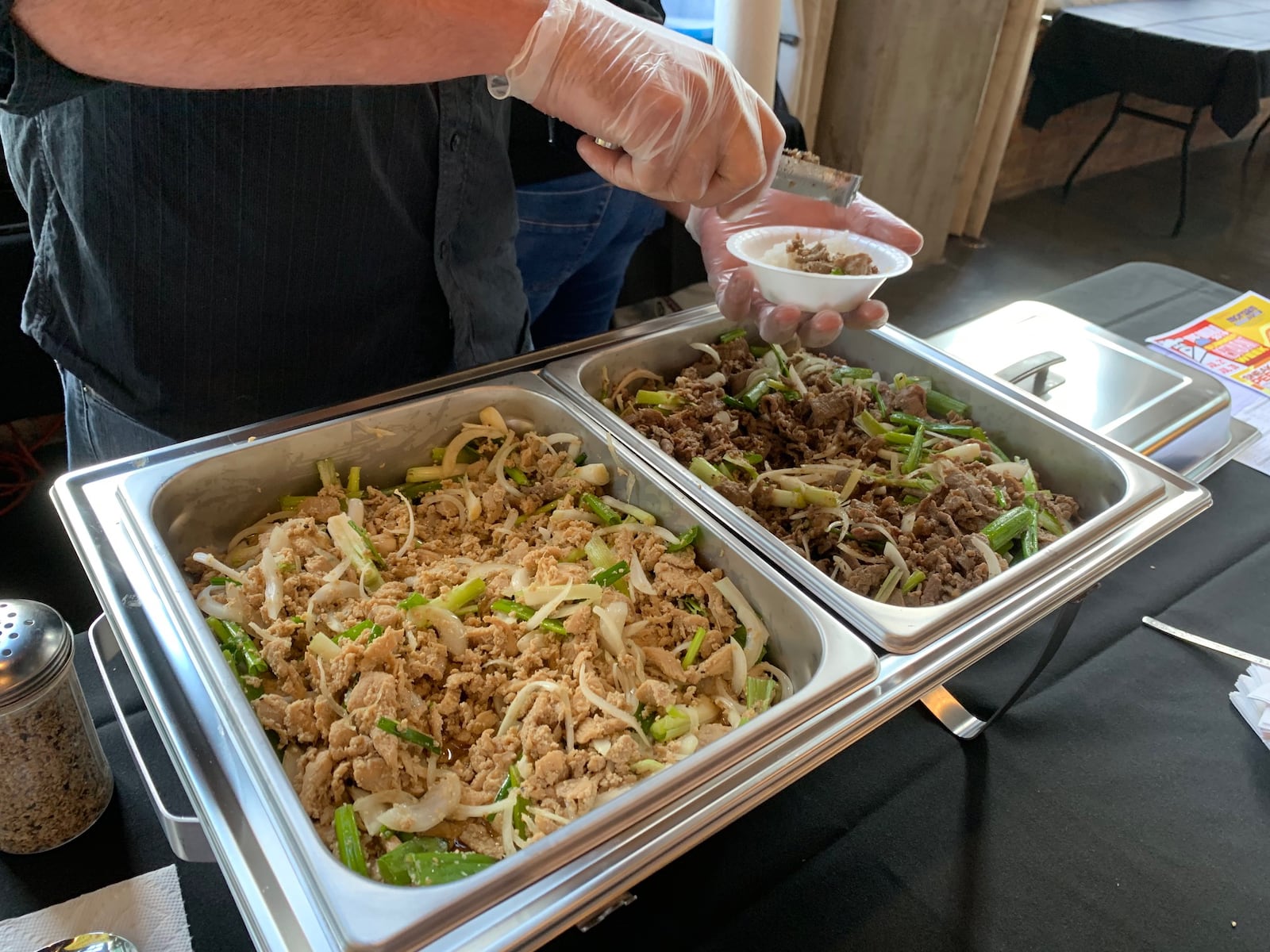 Sushi Hana was the newcomer to the Restaurant Week party, serving up authentic Korean cuisine in the form of Boolgoki beef or spicy chicken served over rice during the sneak peek event on July 17, 2019. CONTRIBUTED PHOTO BY ALEXIS LARSEN