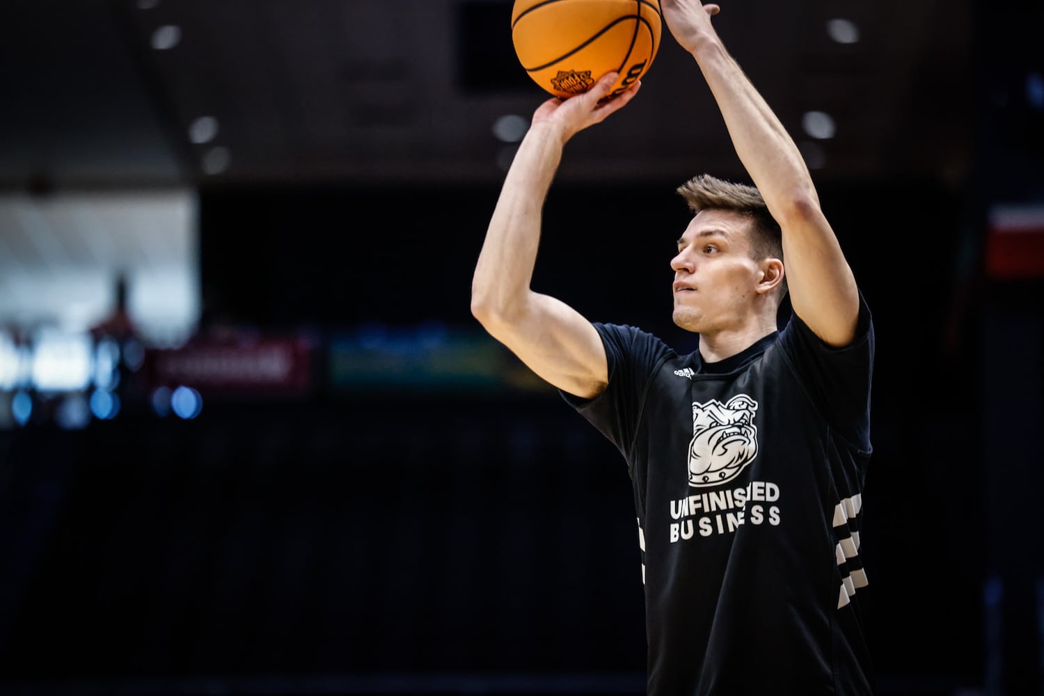 Wright State, Bryant practice at UD Arena ahead of tourney game