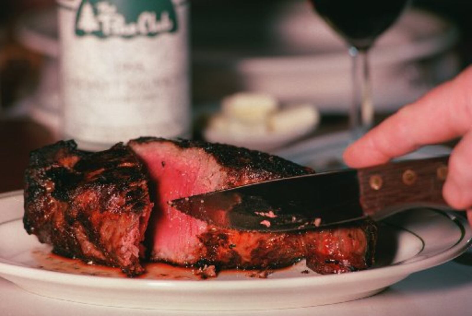 STEAK AT THE PINE CLUB. (Archive staff photo by Jim Witmer)