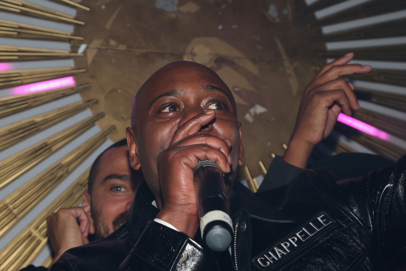 LOS ANGELES, CA - SEPTEMBER 17:  Dave Chappelle speaks at Celebrating the Culture Powered by Samsung Galaxy at Avenue on September 17, 2018 in Los Angeles, California.  (Photo by Maury Phillips/Getty Images for Samsung )