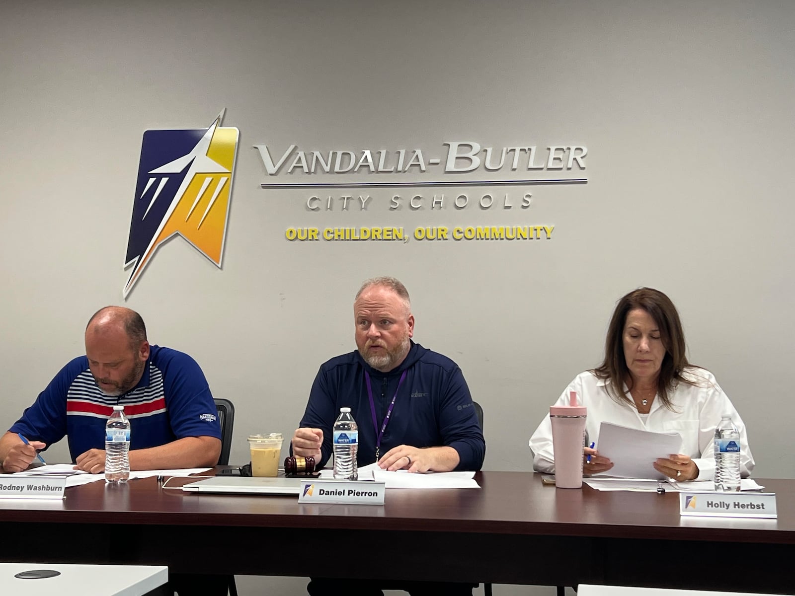 Vandalia-Butler's Board of Education met in special session to consider tax levy request options for the November 2023 election. AIMEE HANCOCK/STAFF