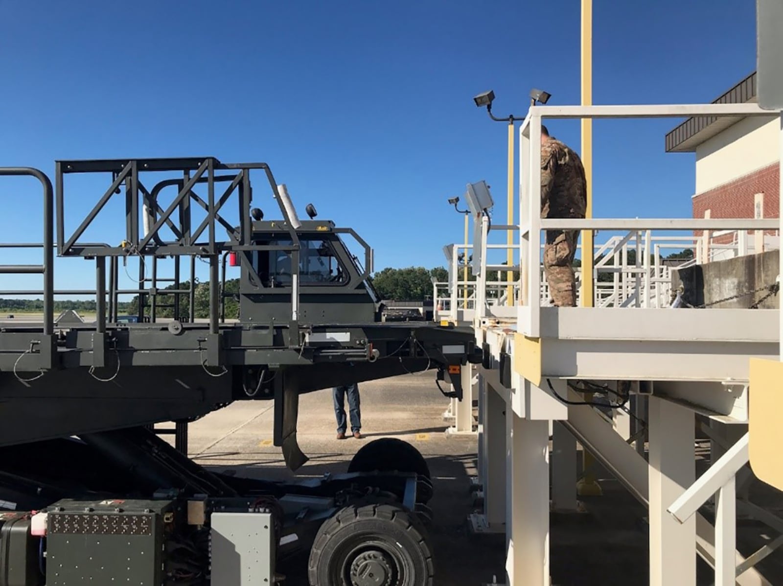 Hybrid Halvorsen prototype operator evaluating precision maneuvering at Air Mobility Command’s Joint Base Charleston Aerial Port in South Carolina. CONTRIBUTED PHOTO