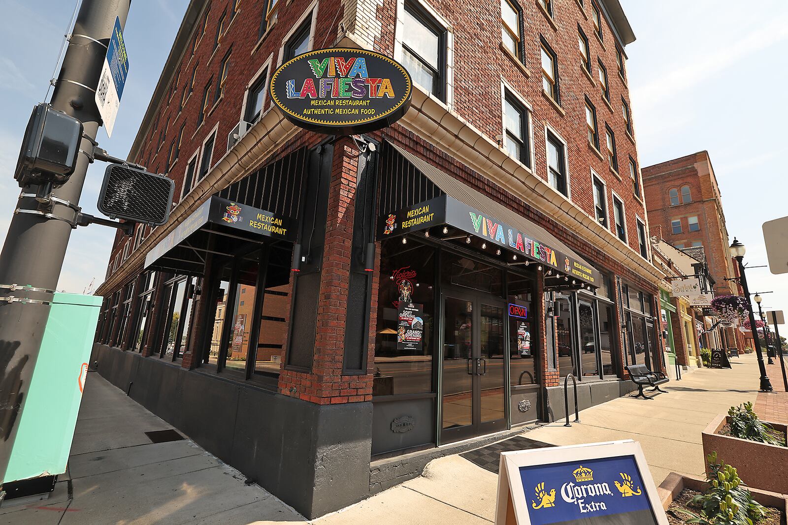 Viva La Fiesta Mexican restaurant, located at the intersection of Columbia Street and South Fountain Avenue, will have their grand opening on Wednesday, Sept. 4, 2024. BILL LACKEY/STAFF