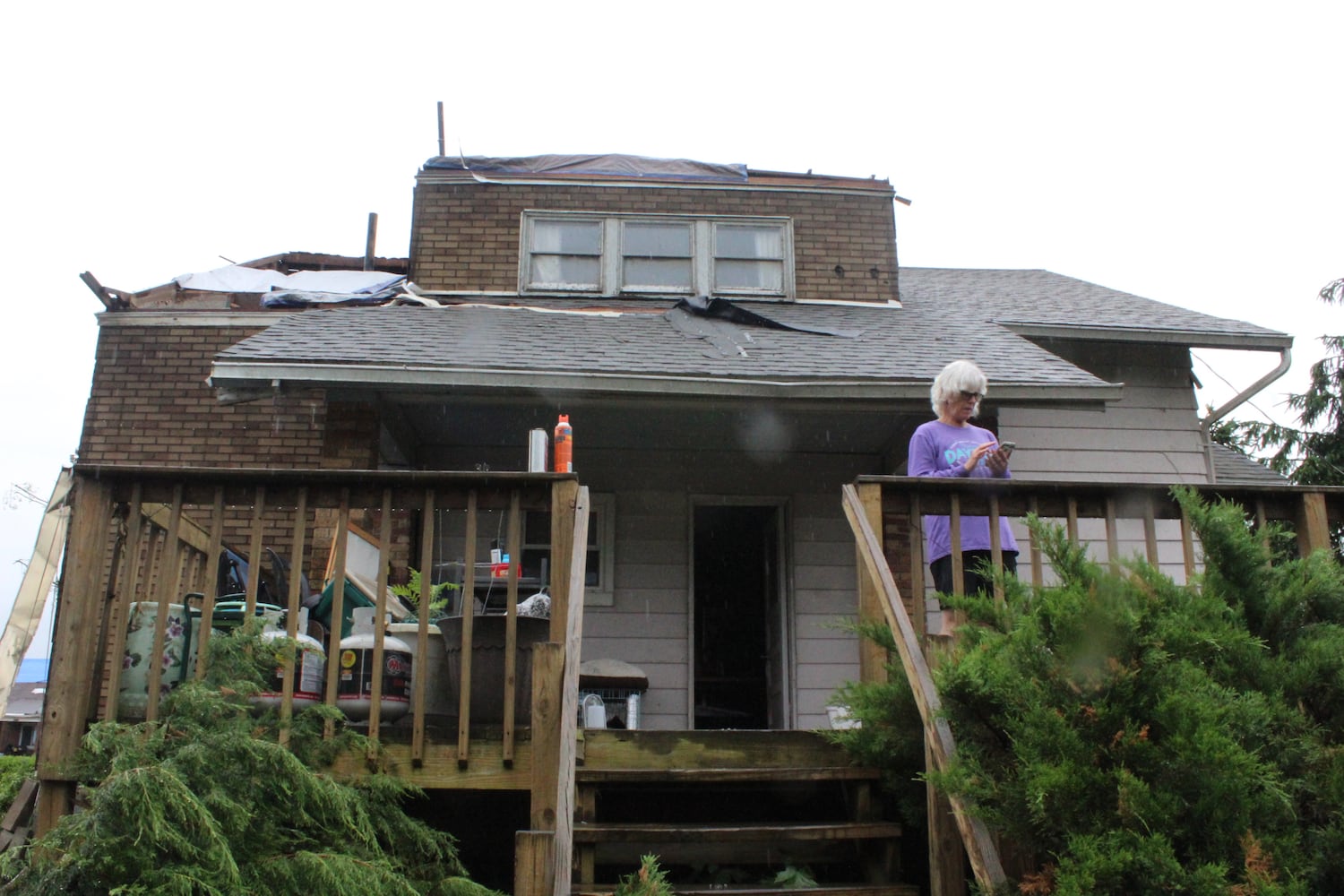 Photos: Community rallies around Dayton restaurant owner after son’s death, tornado