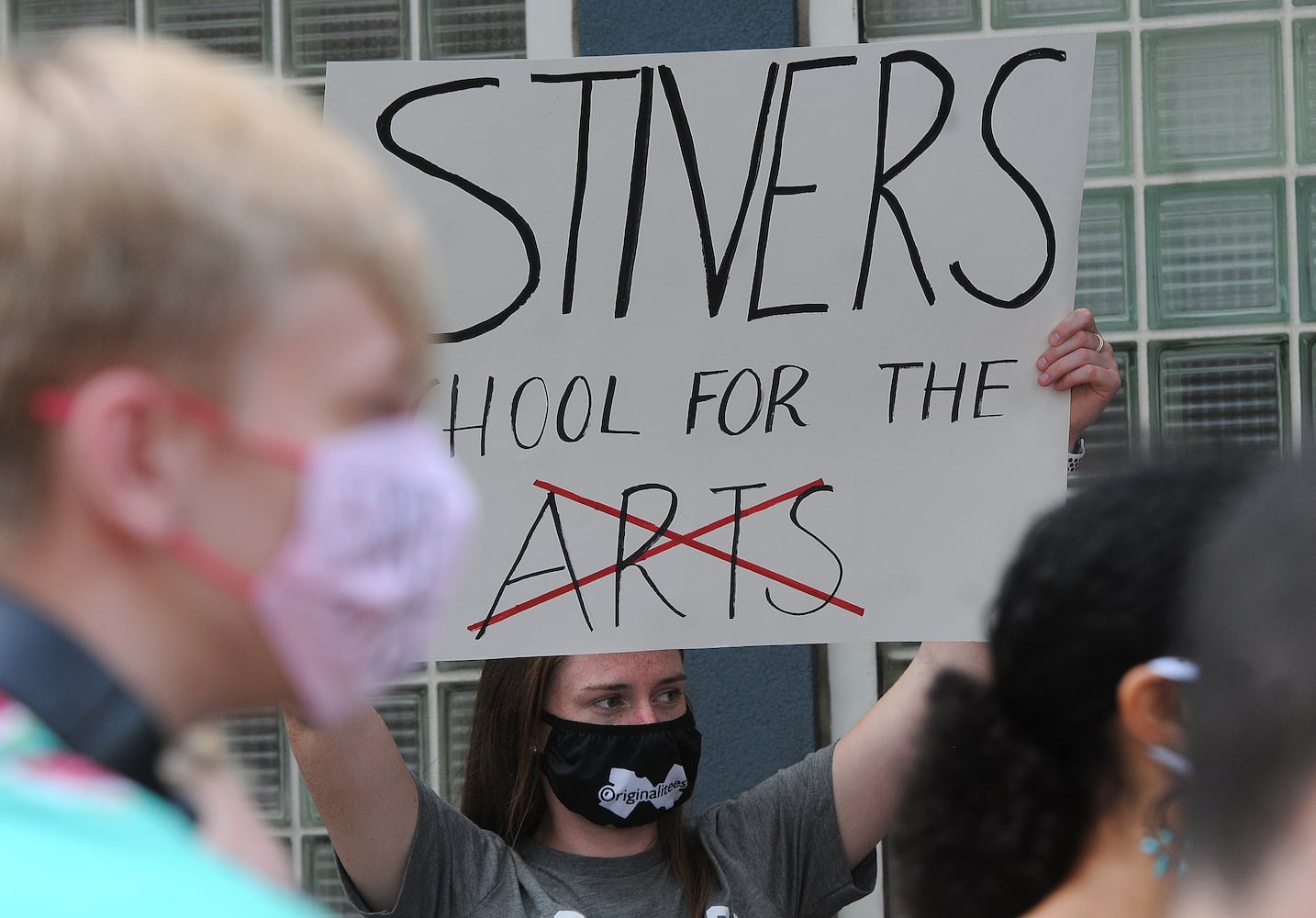 Protest at Dayton Public Schools headquarters