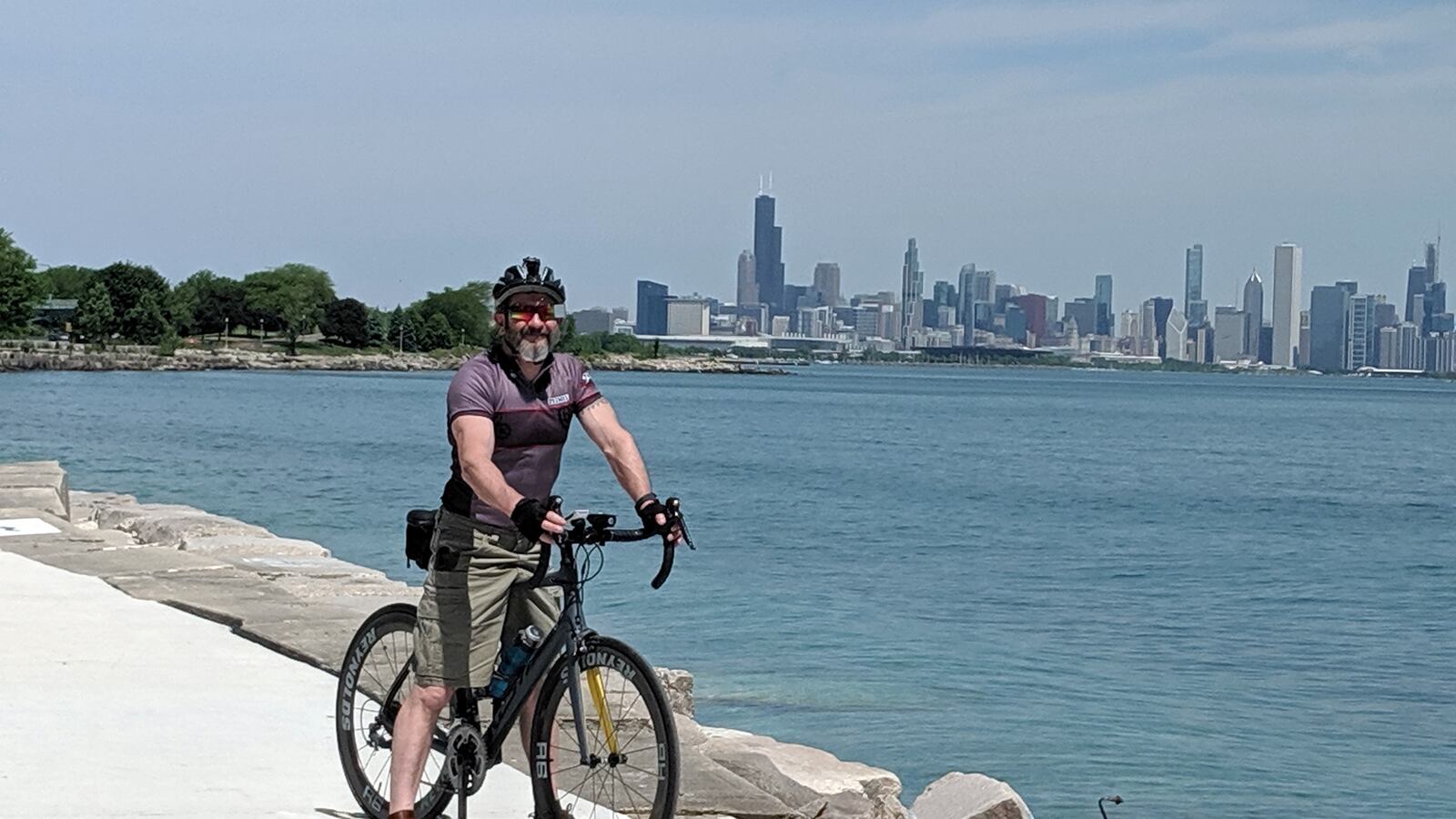 David Rittner says he has always lived an active lifestyle but his sleep problems began to wear on his mental and physical health. He is shown bicycling in Chicago in 2019. CONTRIBUTED