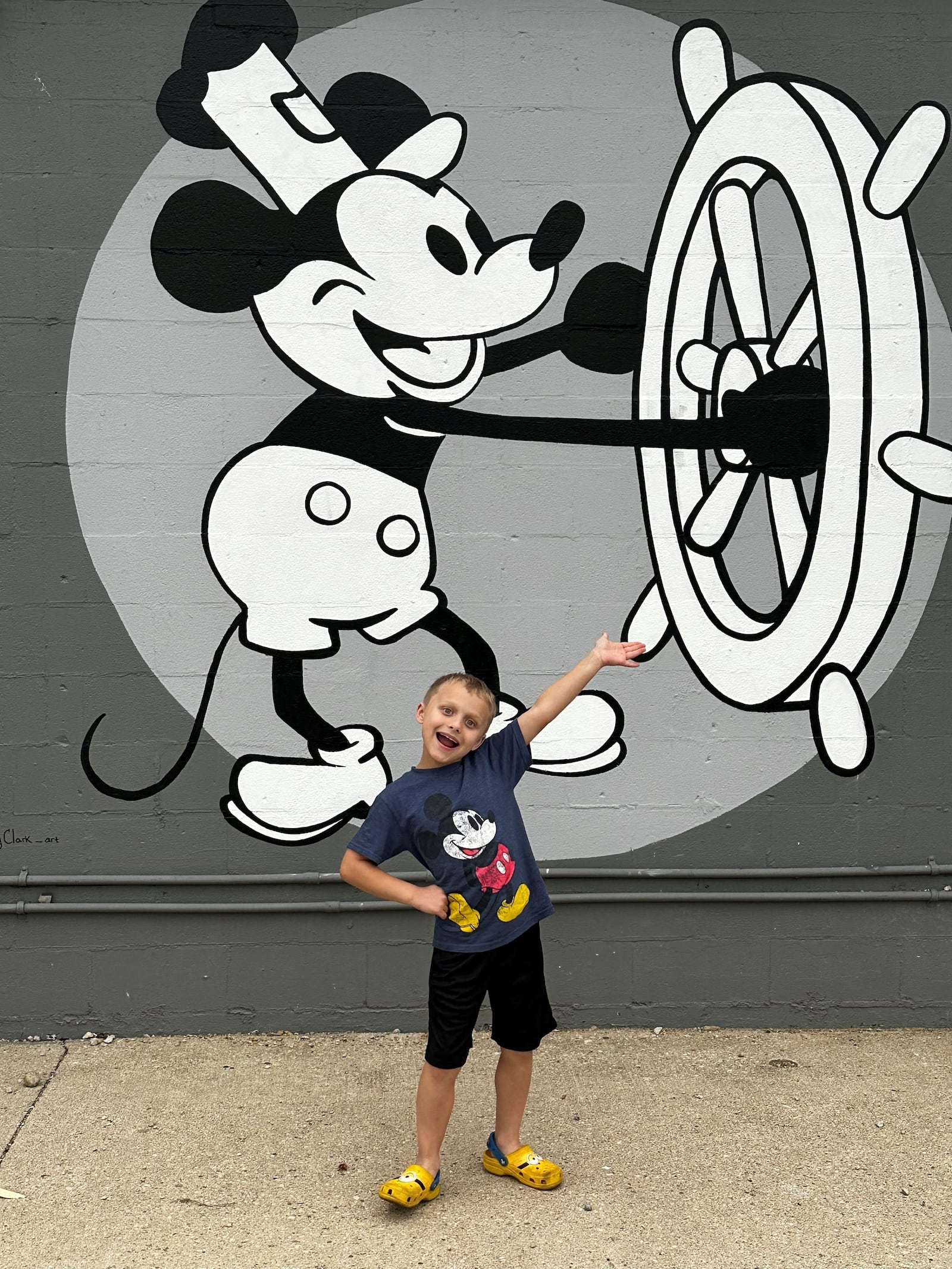 Gionino’s Pizzeria is opening a fourth location in the Dayton region at 1331 Wilmington Ave. Pictured is 9-year-old Andrew Minnish, who loves anything and everything Mickey Mouse (CONTRIBUTED PHOTO).