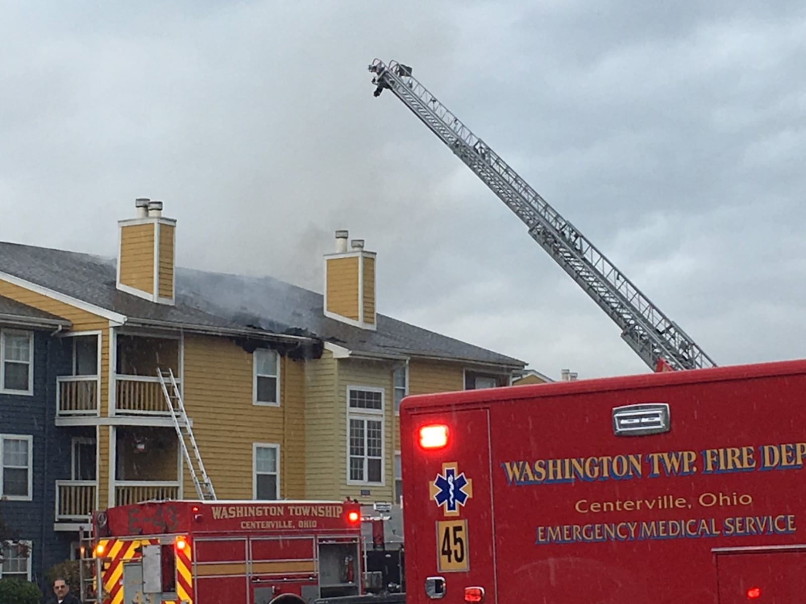 SCENE: Washington Twp. fire possible started by lightning strike/STAFF