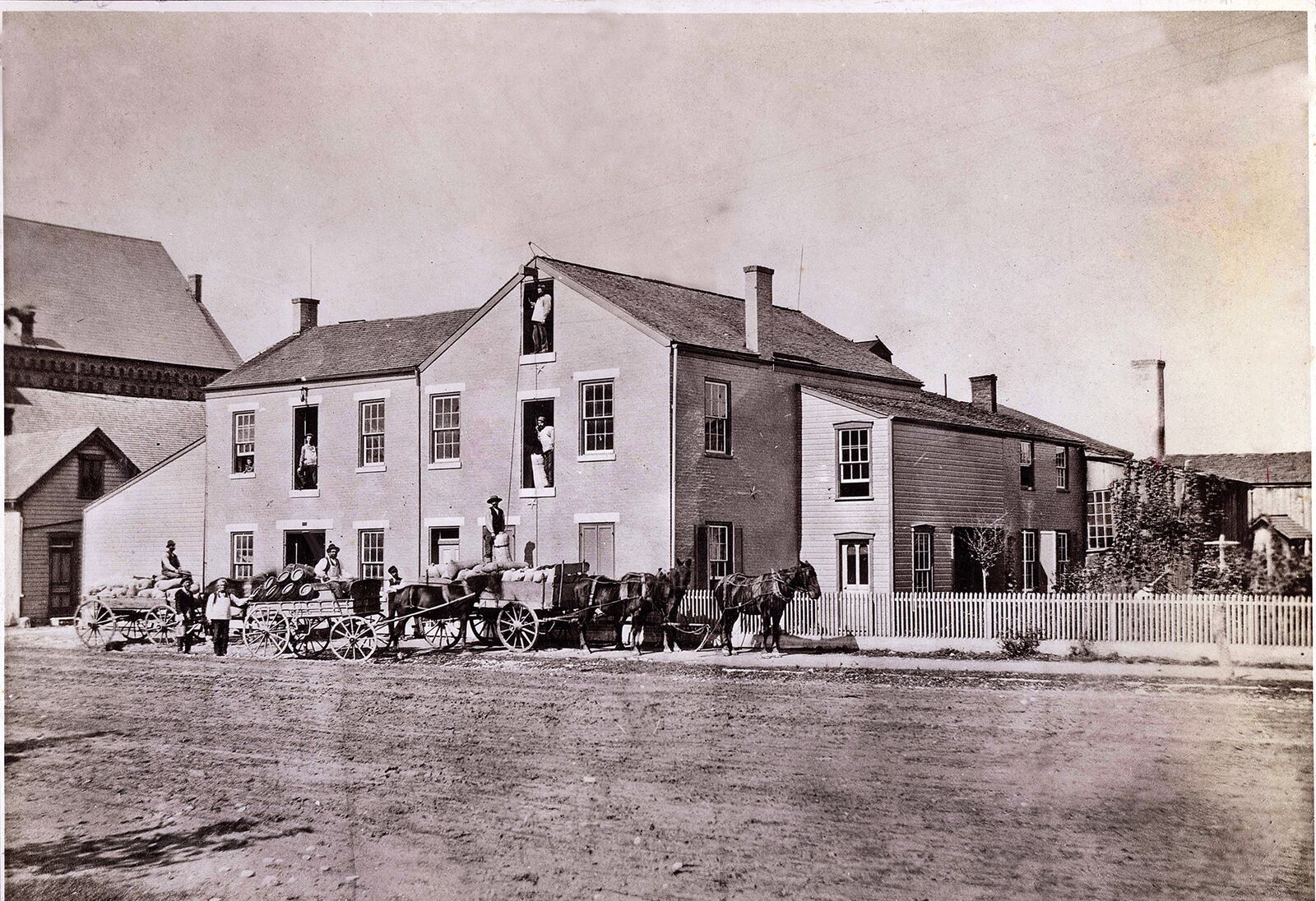 The Frederic Euchenofer Brewery stood on the site of City Machine and Tool Works at 1517 East Third St. It was built around 1870.PHOTO COURTESY OF DAYTON METRO LIBRARY / LUTZENBERGER PICTURE COLLECTION