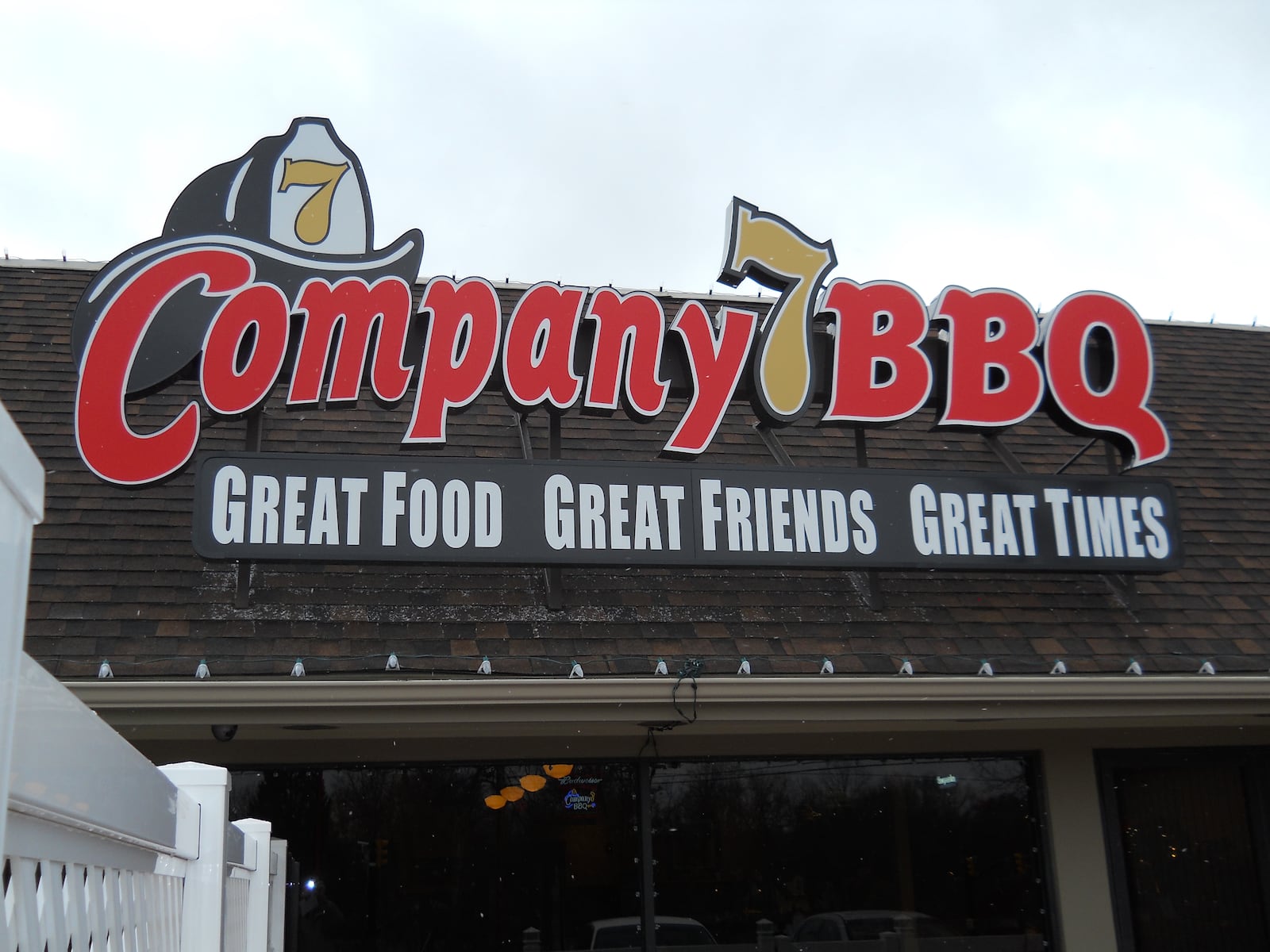 Company 7 BBQ entrance at 1001 S. Main St. in Englewood. Staff photo by Mark Fisher