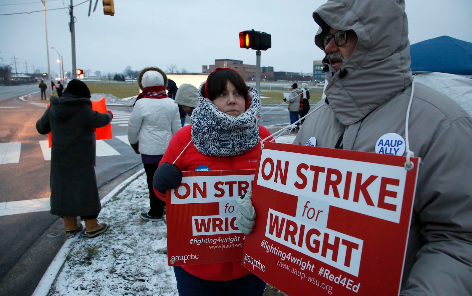 PHOTOS: Faculty at Wright State strike