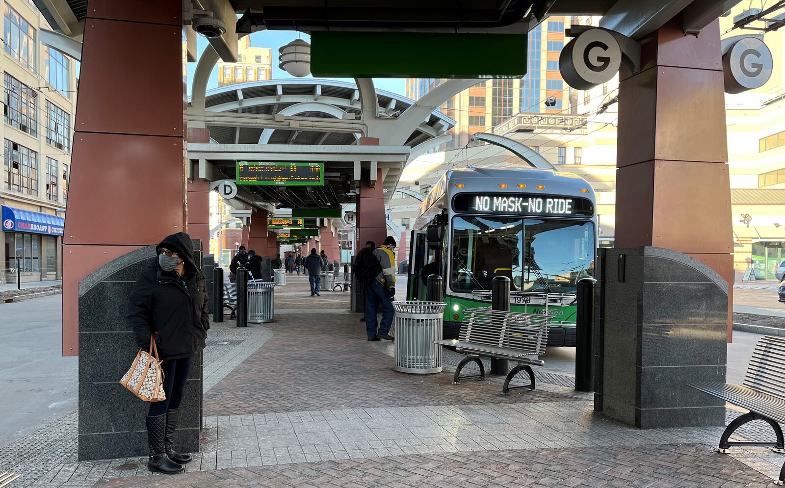 The Greater Dayton RTA downtown hub along South Main Street. CORNELIUS FROLIK / STAFF