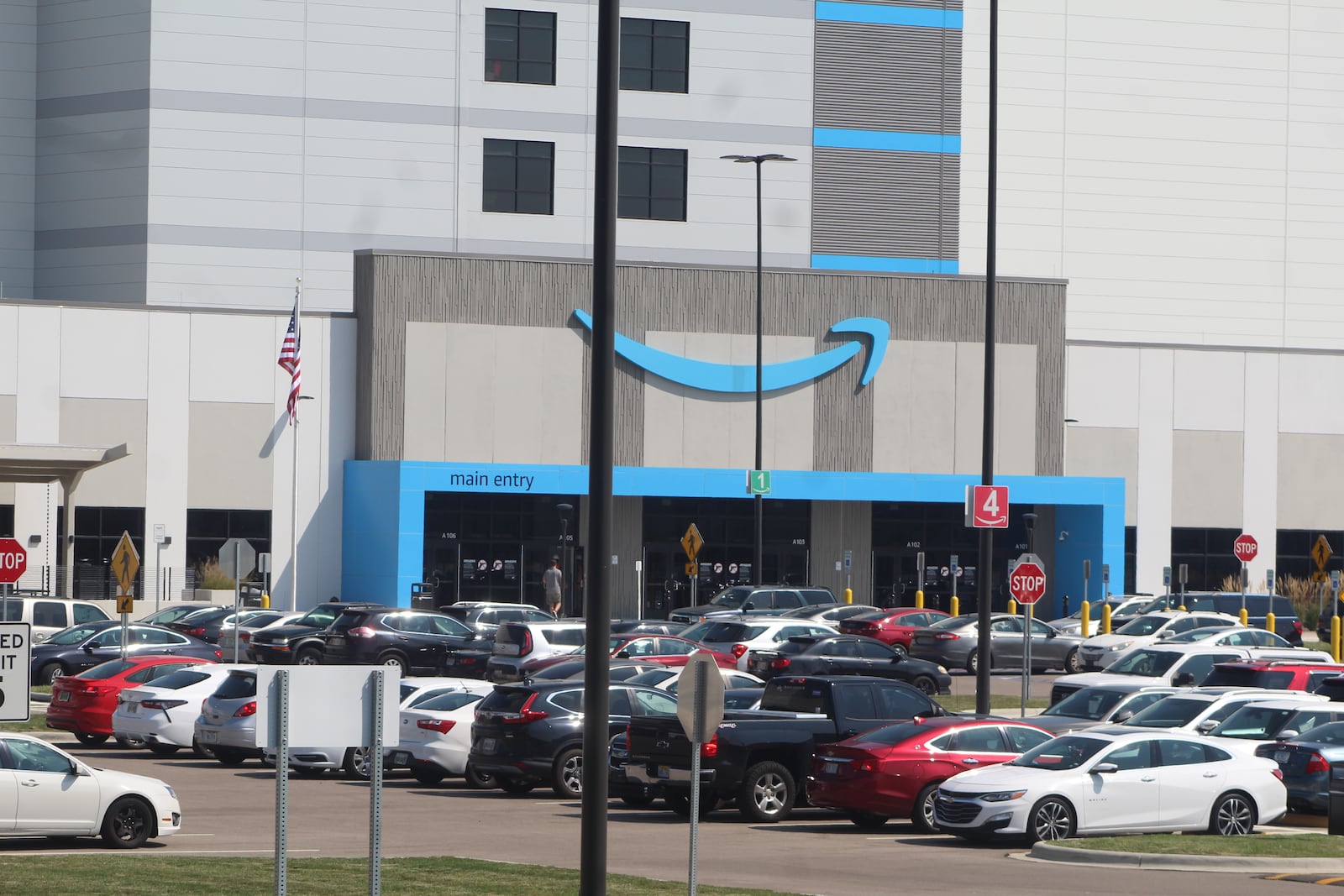 Amazon opens a new fulfillment center near the Dayton International Airport in Union. CORNELIUS FROLIK / STAFF