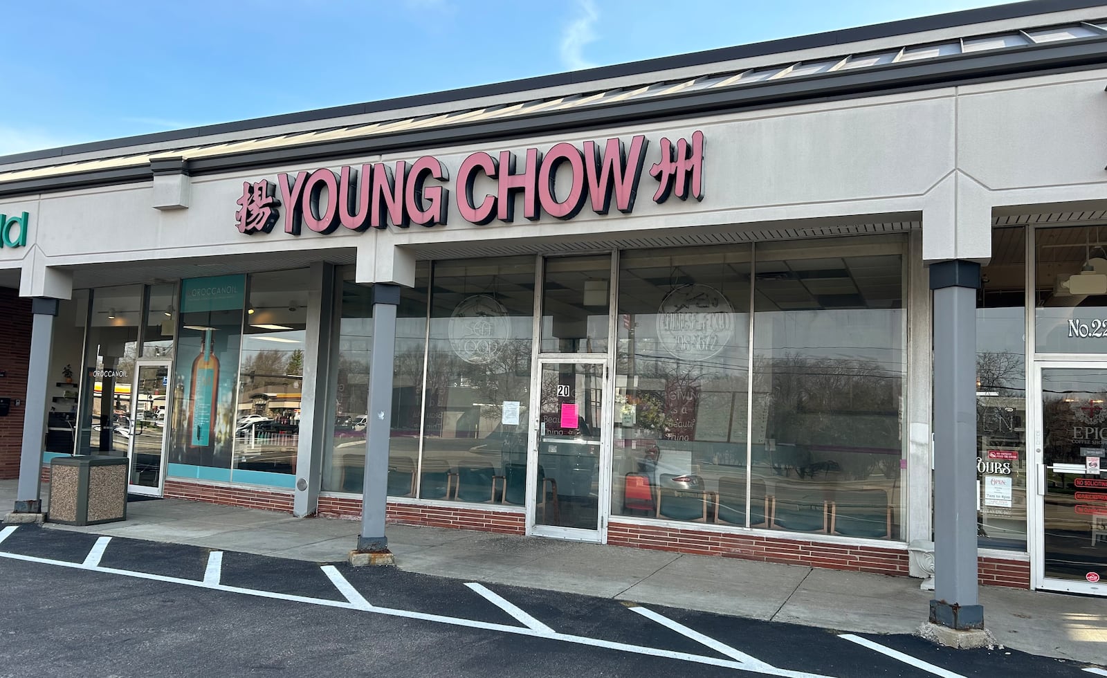 Young Chow at 20 W. Stroop Road is closed after Kettering’s chief code official found “unsafe equipment” and conditions “unfit for human occupancy,” a document on the property Tuesday states. JEREMY KELLEY/STAFF