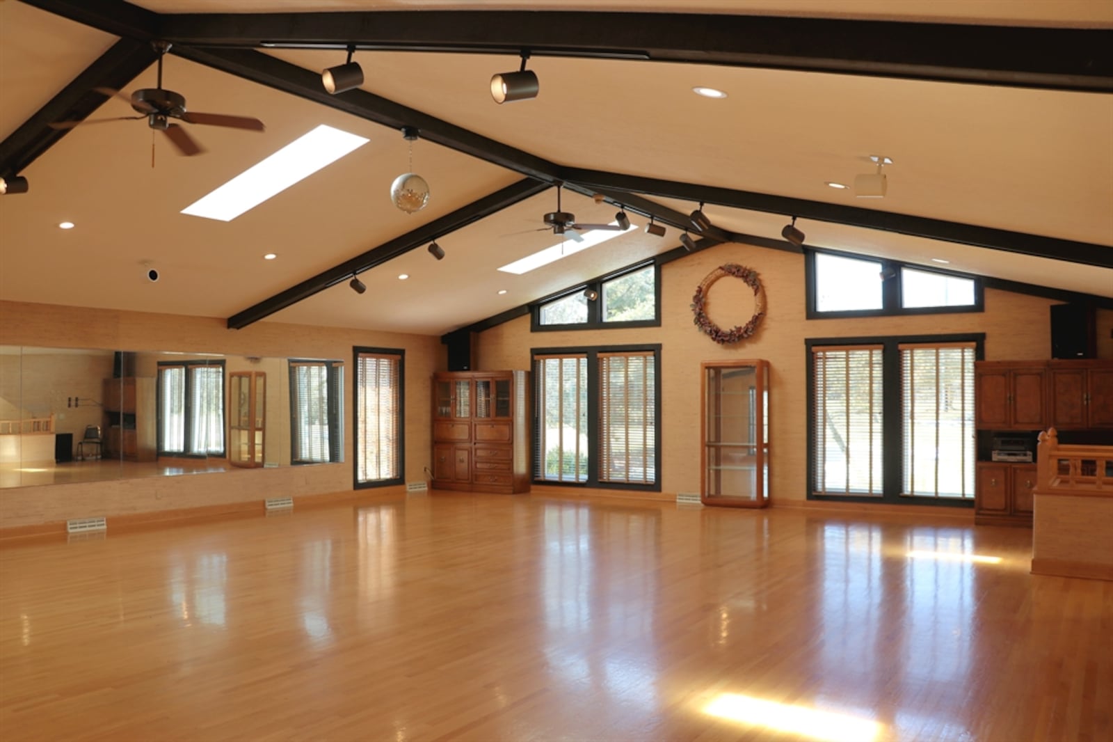 The redesigned floor plan includes a 44-by-34-foot space that could be a grand recreation room, full theater or media room, a dance studio, or indoor gymnasium. 