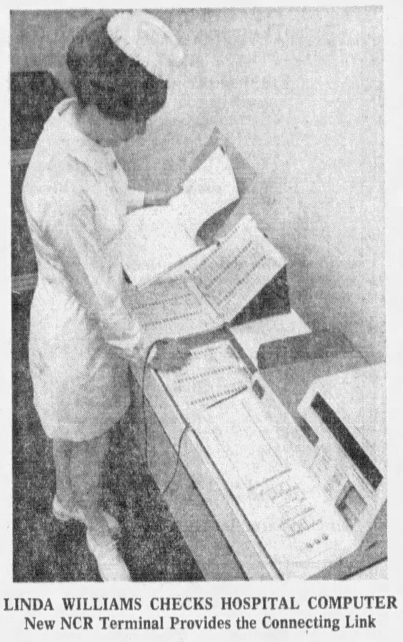 Nov. 14, 1973: NCR develops computer for nursing station use. DAYTON DAILY NEWS ARCHIVES