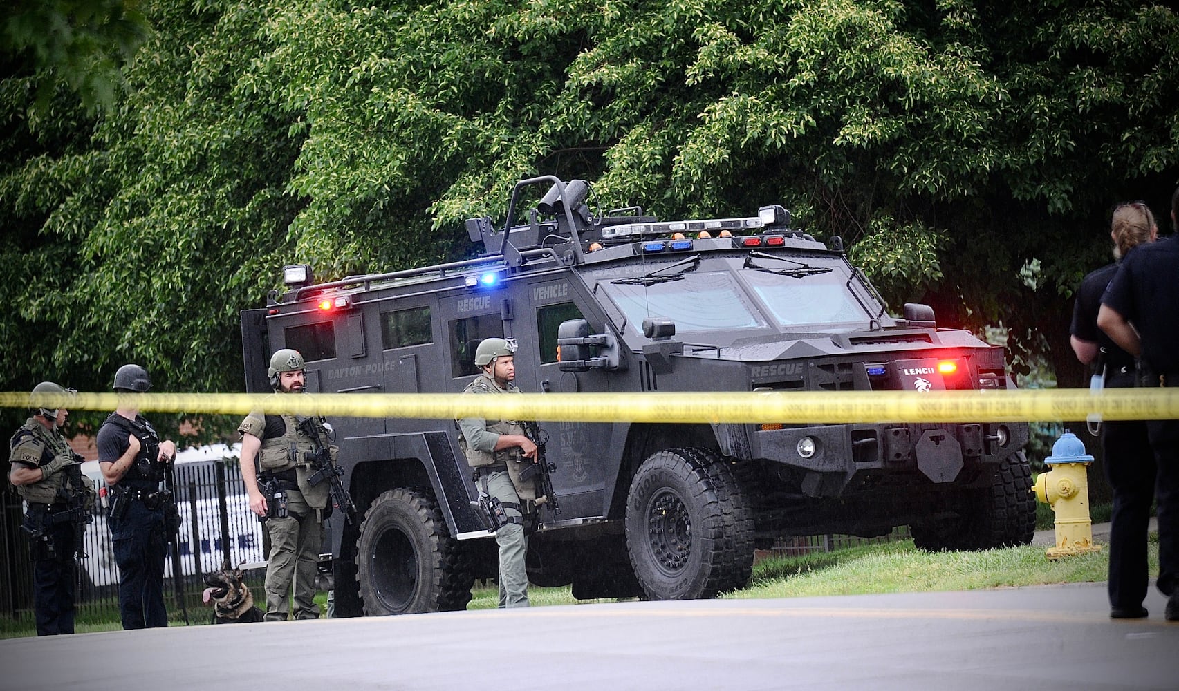 PHOTOS: SWAT standoff after shooting at Dayton apartments