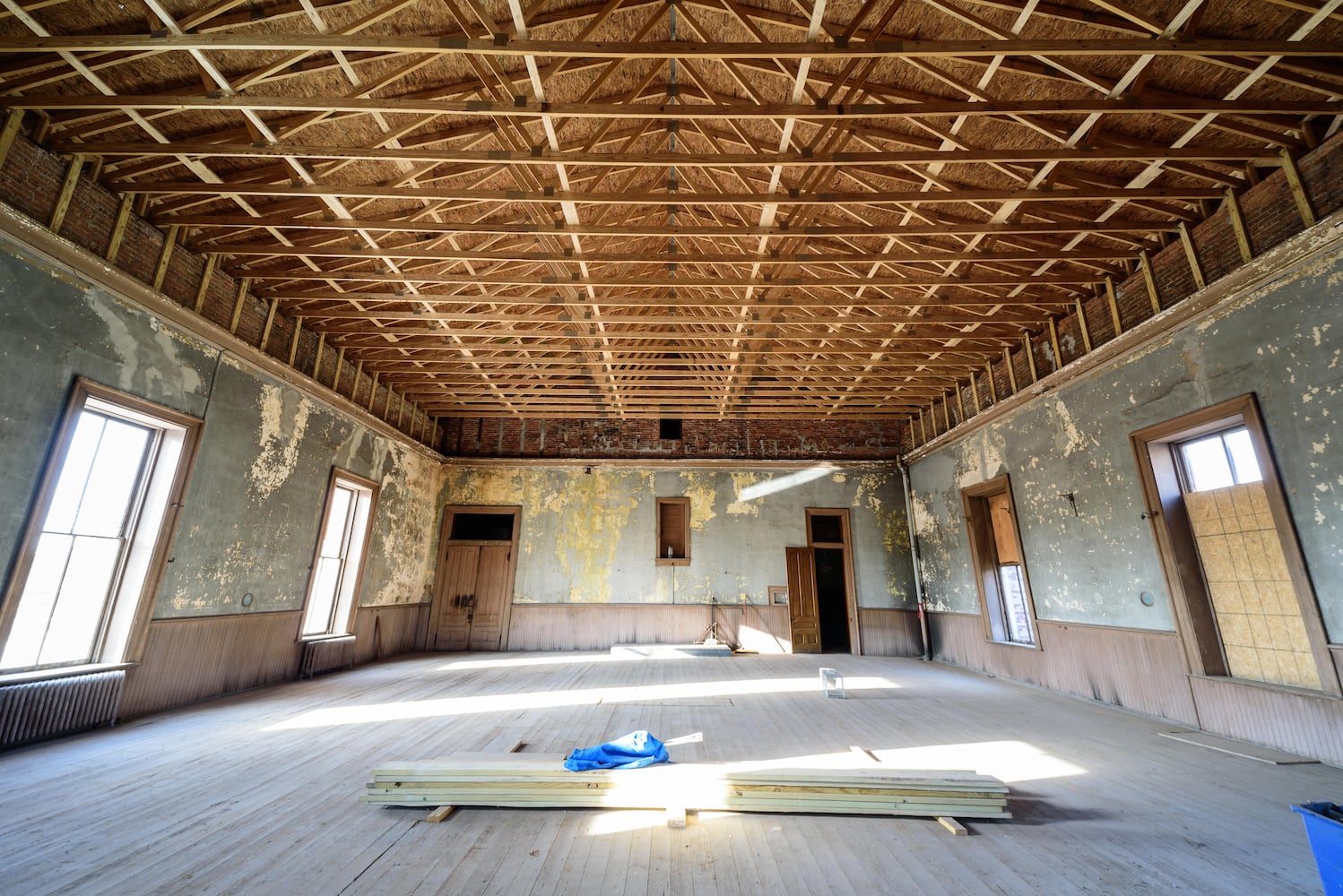 PHOTOS: Stabilization complete on Troy's IOOF Building/Old Miami County Courthouse