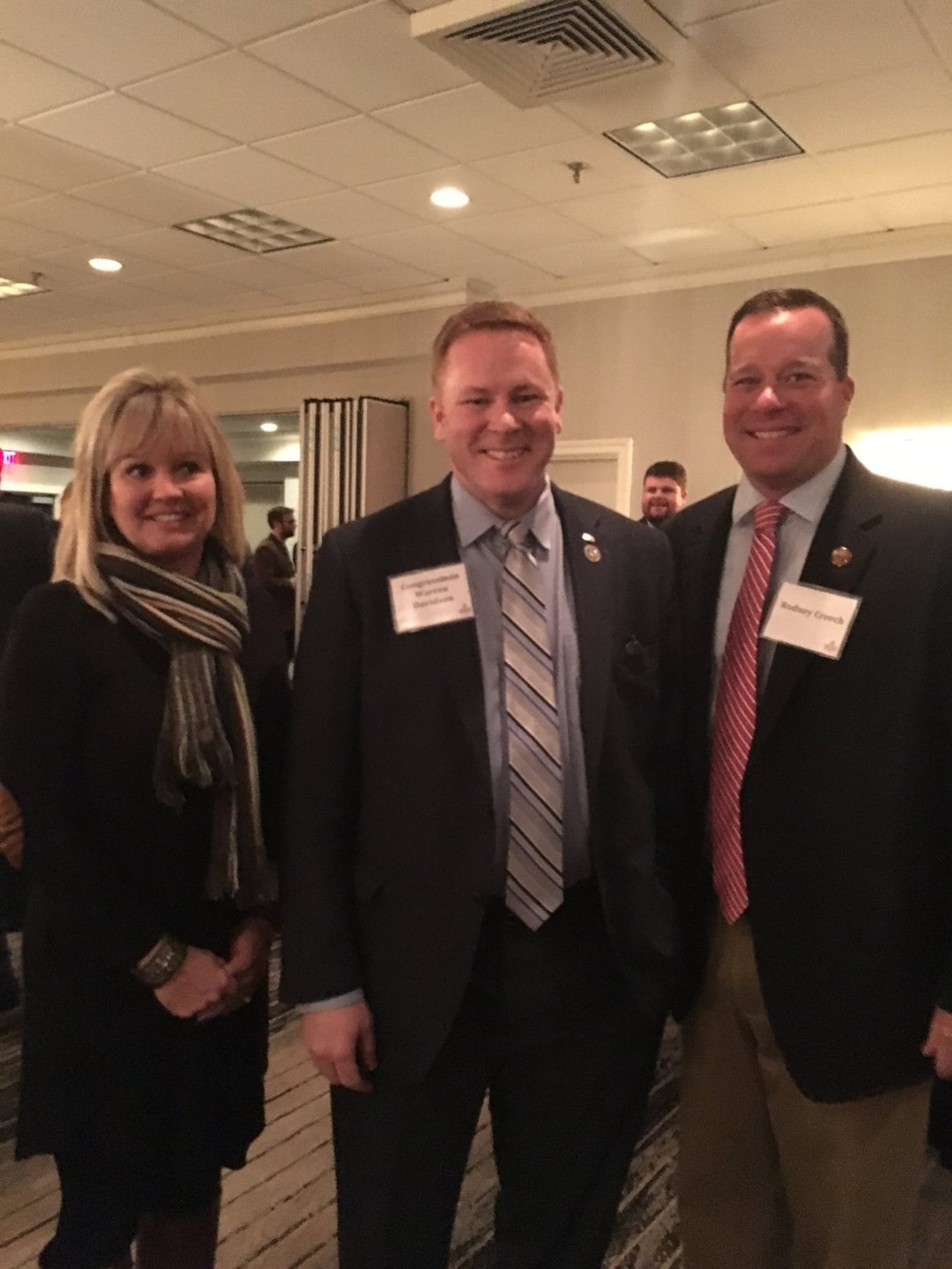 Preble County Recorder Jeanne Creech, U.S. Rep. Warren Davidson, R-Troy, and Preble County Commissioner Rodney Creech all attended the inauguration of President Donald Trump on Friday. CONTRIBUTED