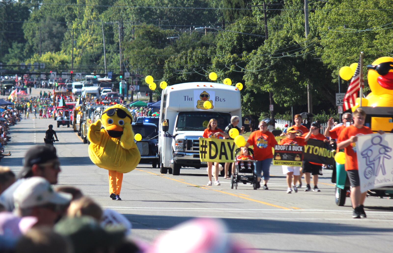 The annual Holiday at Home in Kettering featuring the circus theme  Under the Big Top  drew thousands of people to the streets on Monday, Sept. 3, 2018. The parade included units from civic groups, high school music programs, service organizations, car clubs and veterans from various branches of the military. CHUCK HAMLIN/STAFF