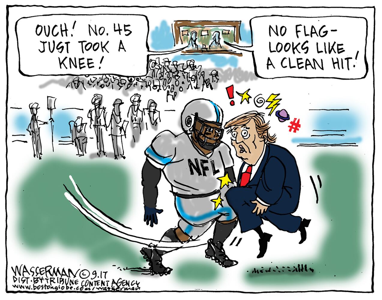 Week in cartoons: Trump, football, and more