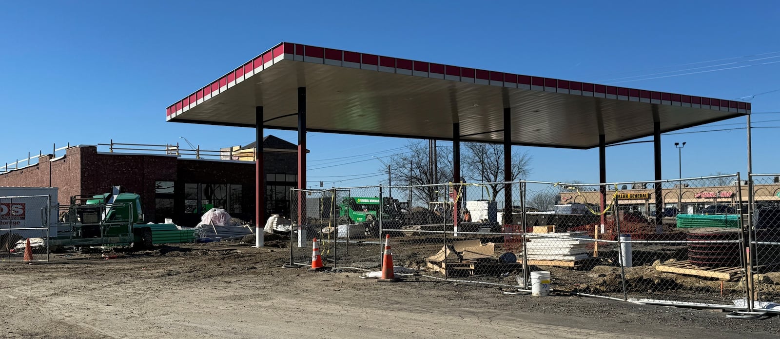 Sheetz, a gas station and convenience store chain, is constructing a new location at the top of Alex Road in the Imperial Square shopping center (CITY OF WEST CARROLLTON).