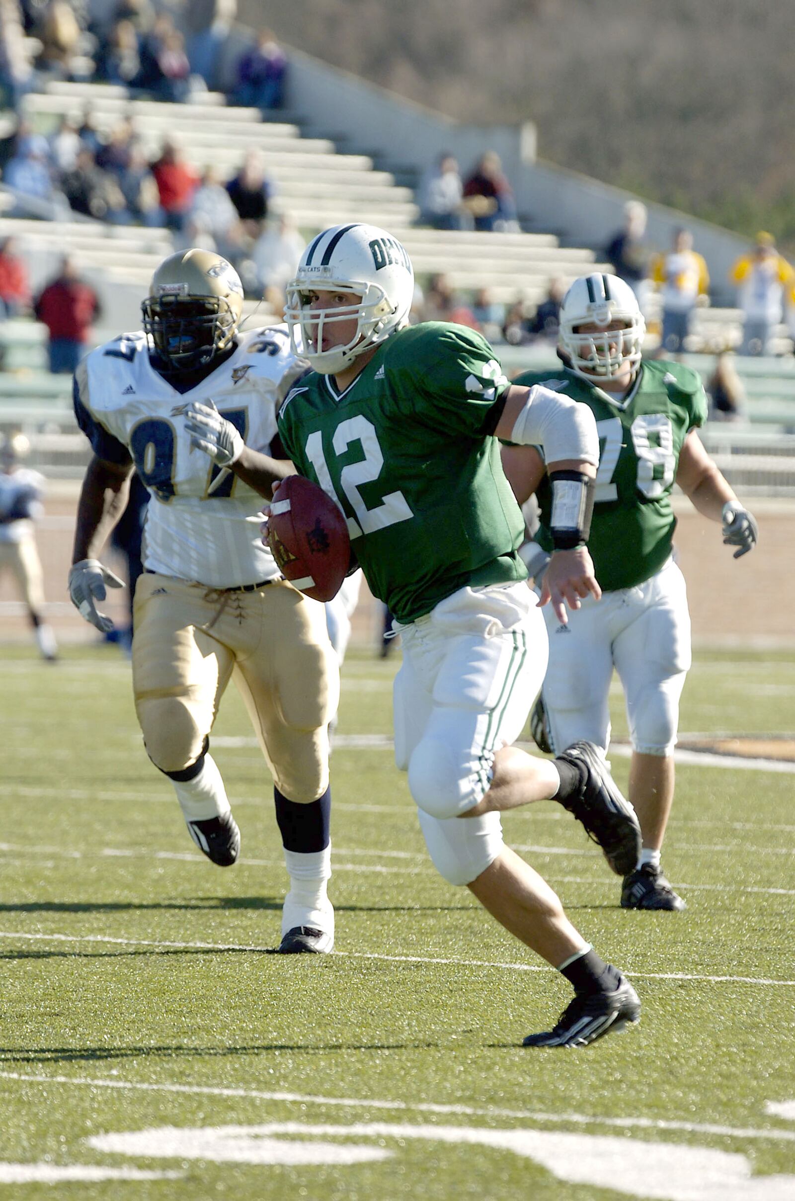 Ryan Hawk finished his college career at Ohio University (Dayton Daily News, 2004).